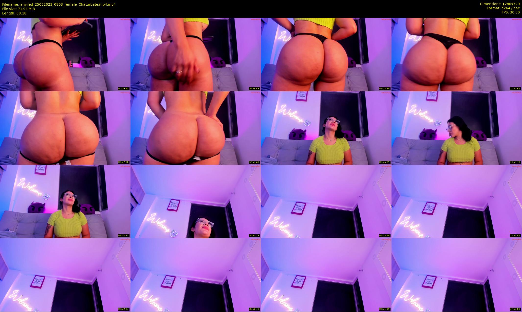 anyiled — 9 minute Chaturbate female cam show recording, 720p, Jun 25, 2023