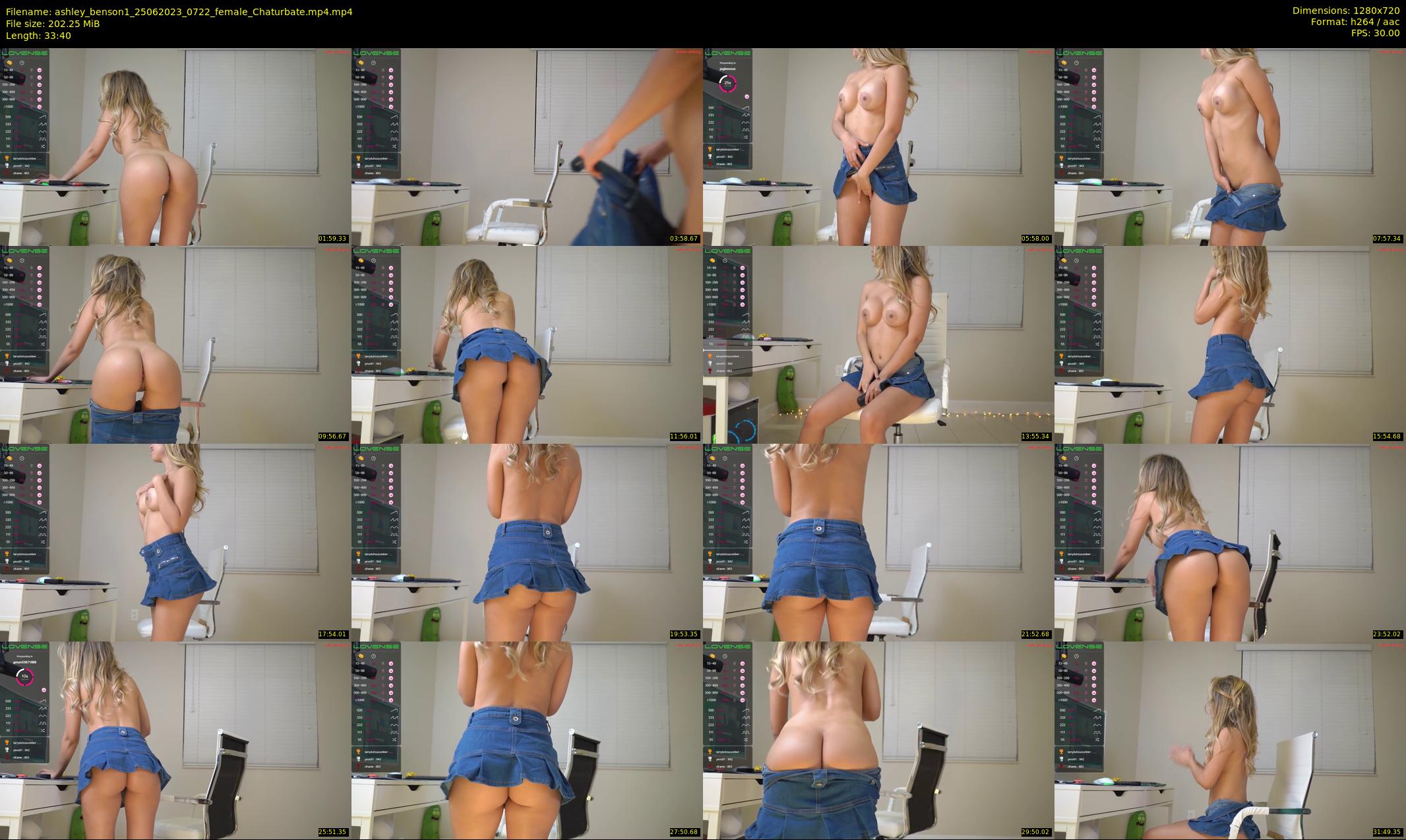 ashley_benson1 — 34 minute Chaturbate female cam show recording, 720p, Jun 25, 2023