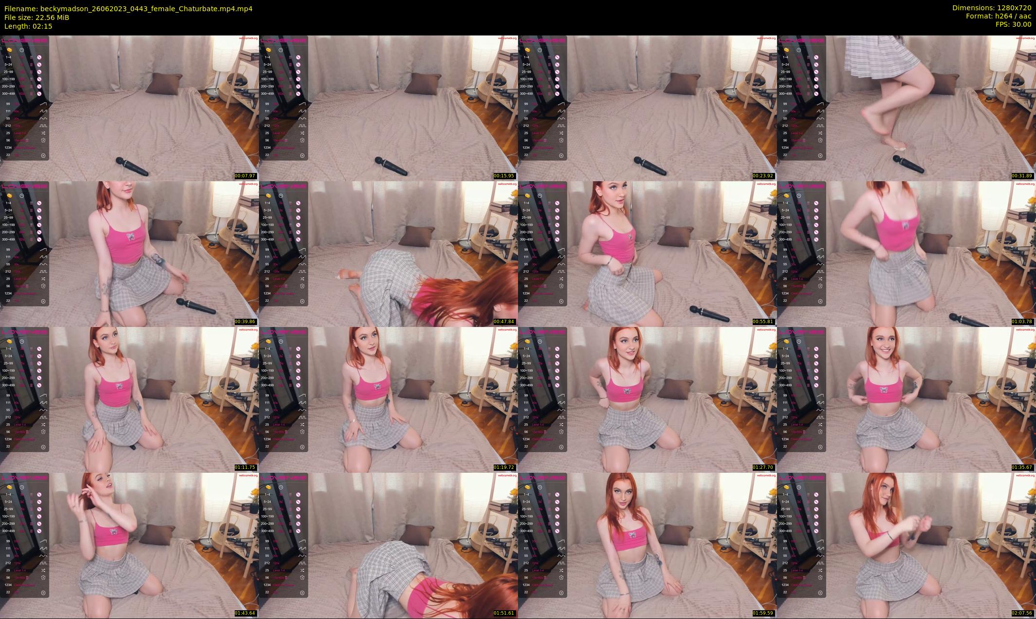 beckymadson — 3 minute Chaturbate female cam show recording, 720p, Jun 26, 2023