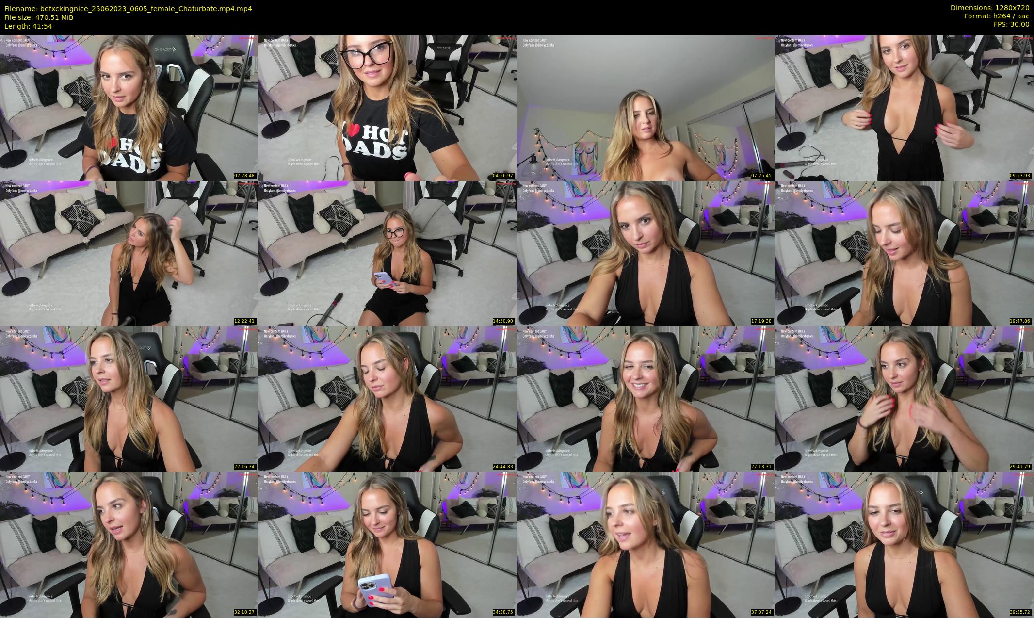 befxckingnice — 42 minute Chaturbate female cam show recording, 720p, Jun 25, 2023
