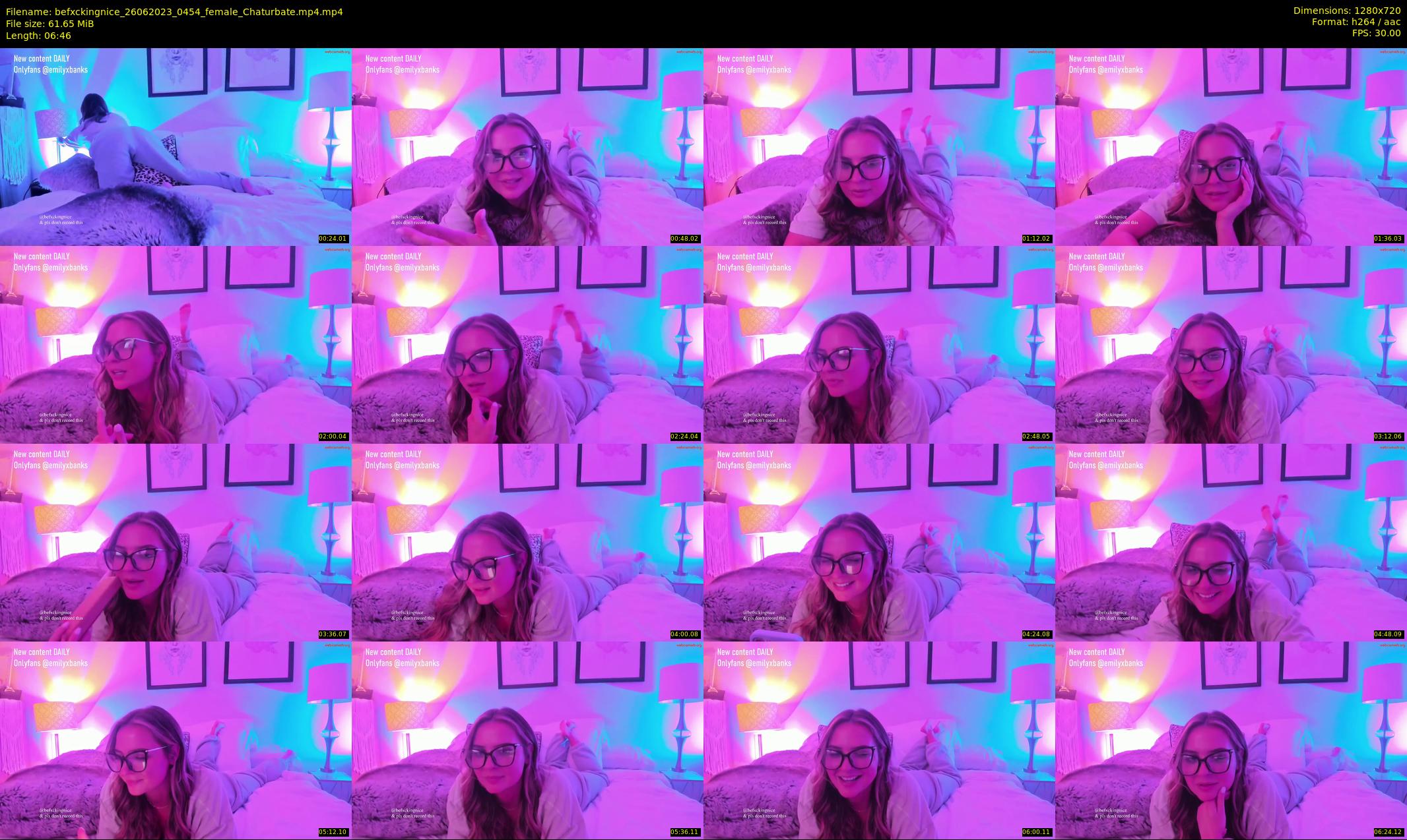 befxckingnice — 7 minute Chaturbate female cam show recording, 720p, Jun 26, 2023