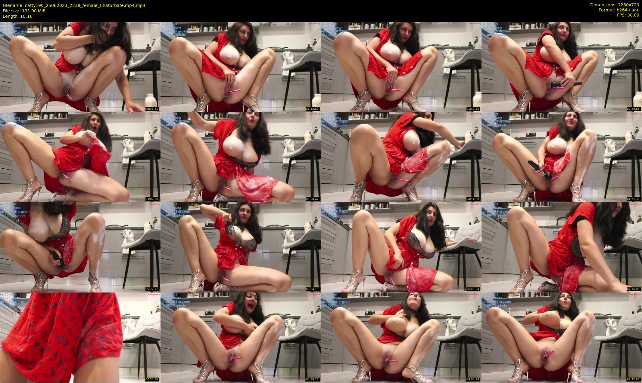 catty190 — 11 minute Chaturbate female cam show recording, 720p, Jun 25, 2023