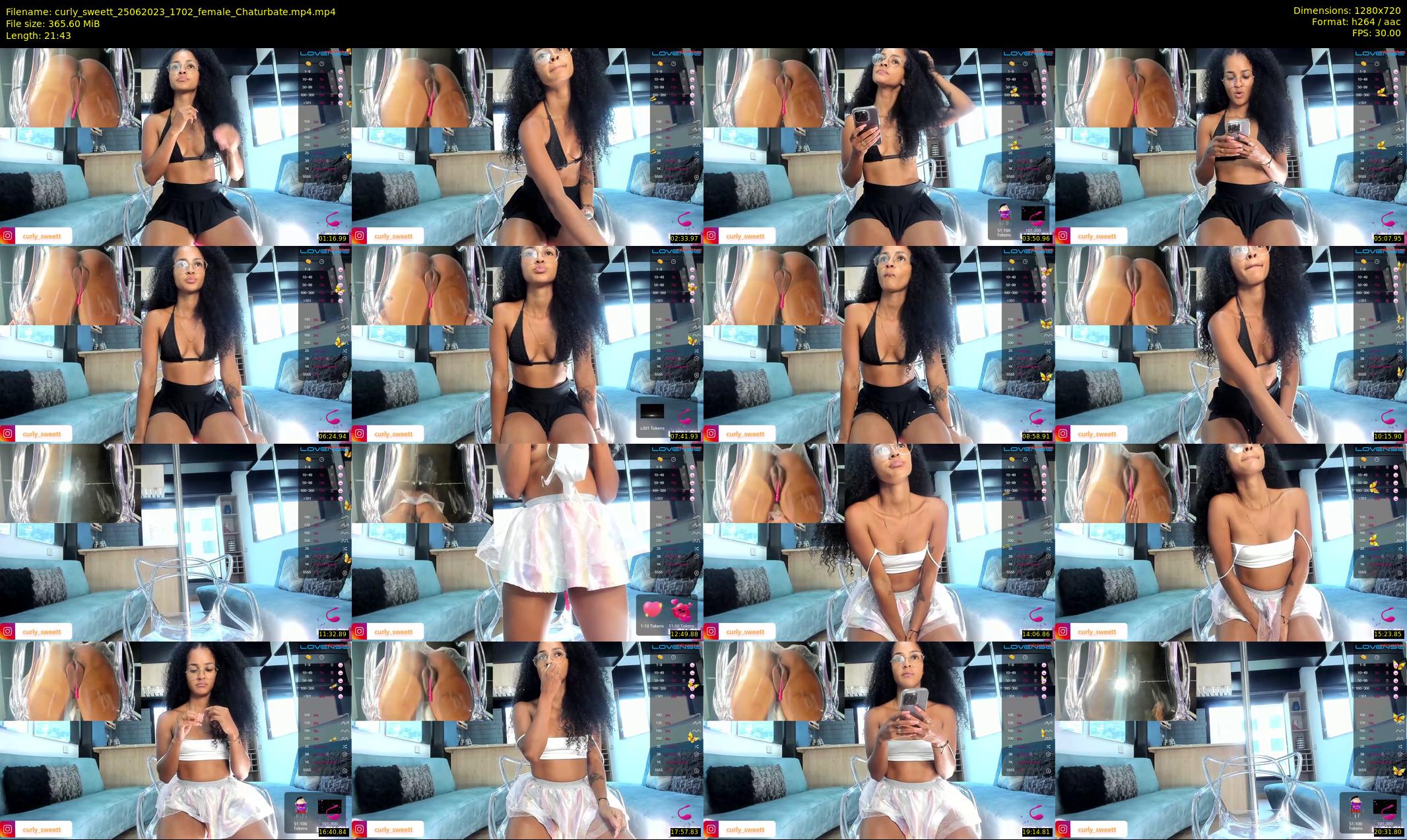 curly_sweett — 22 minute Chaturbate female cam show recording, 720p, Jun 25, 2023