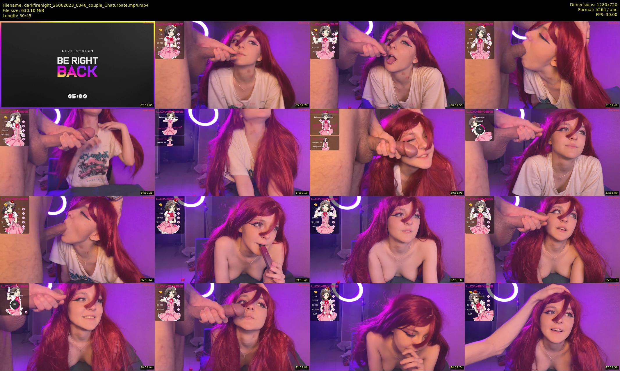 darkfirenight — 51 minute Chaturbate couple cam show recording, 720p, Jun 26, 2023