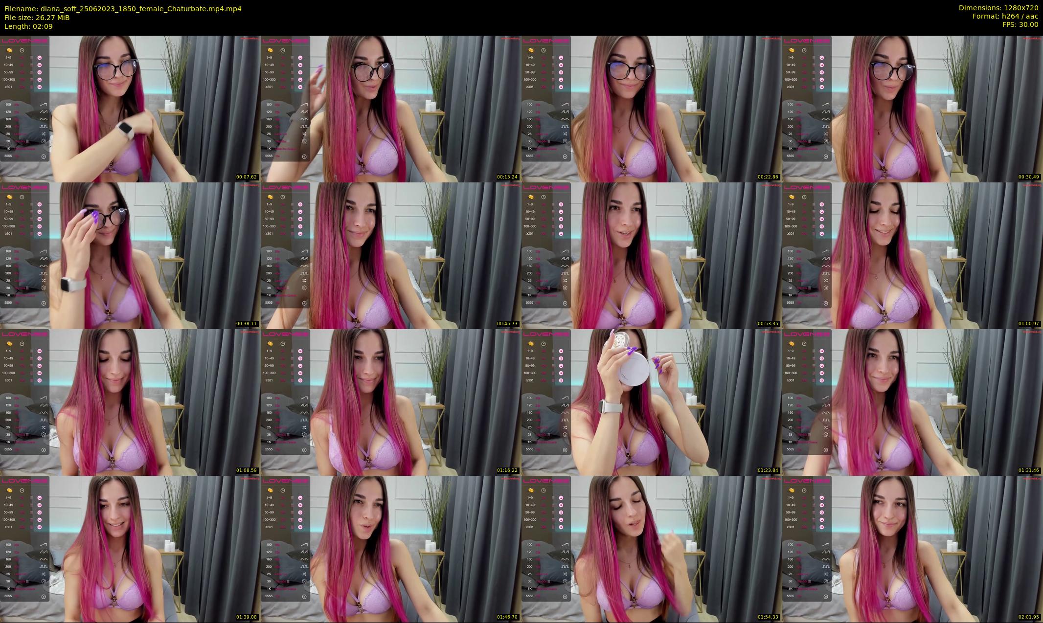 diana_soft — 3 minute Chaturbate female cam show recording, 720p, Jun 25, 2023