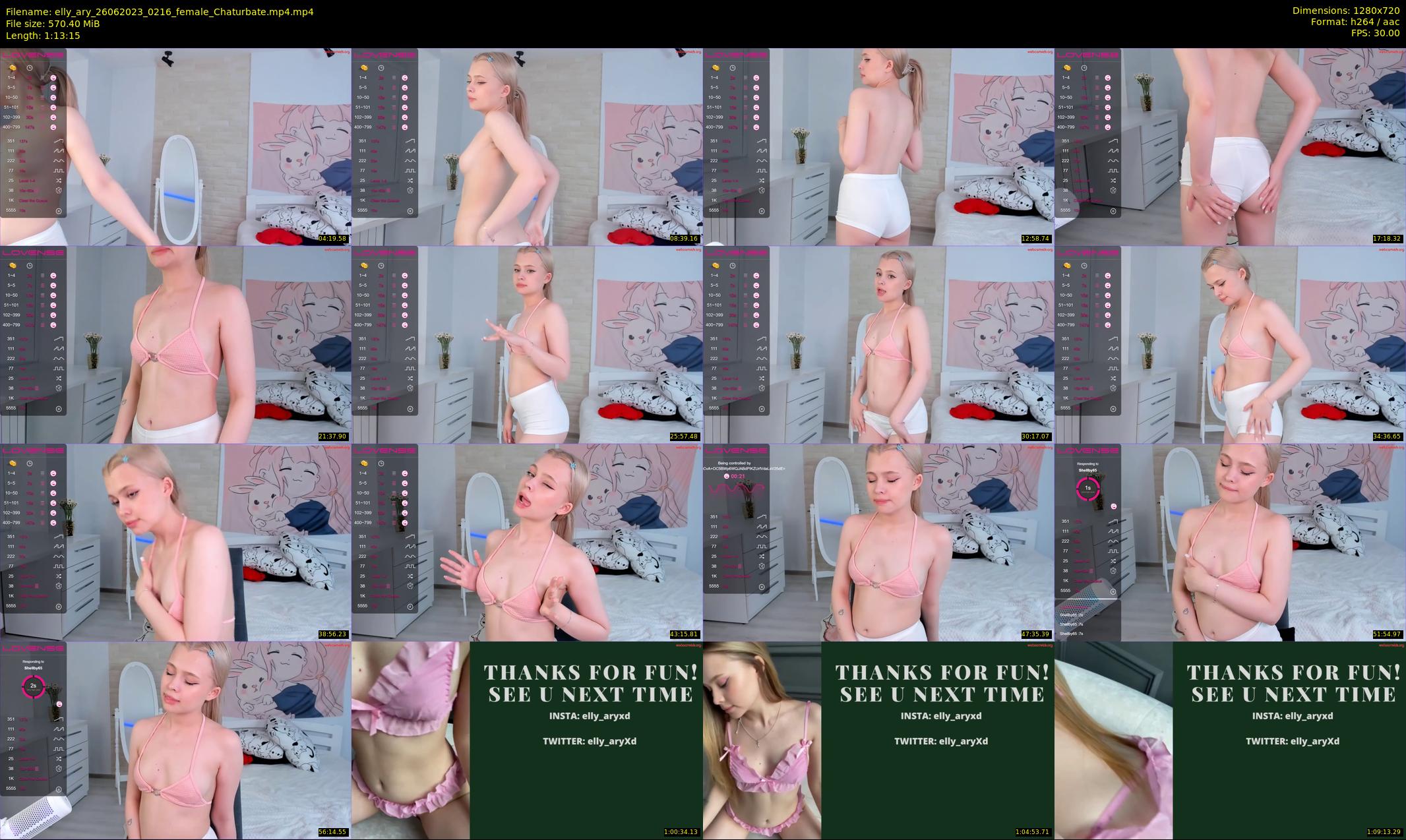 elly_ary — 74 minute Chaturbate female cam show recording, 720p, Jun 26, 2023