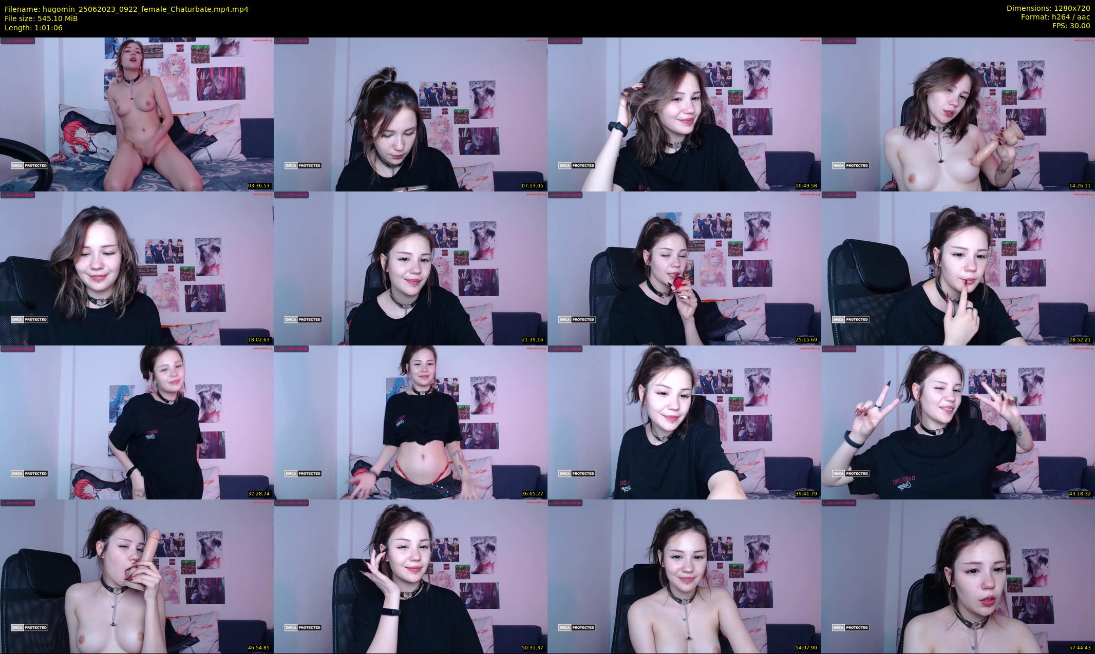 hugomin — 62 minute Chaturbate female cam show recording, 720p, Jun 25, 2023