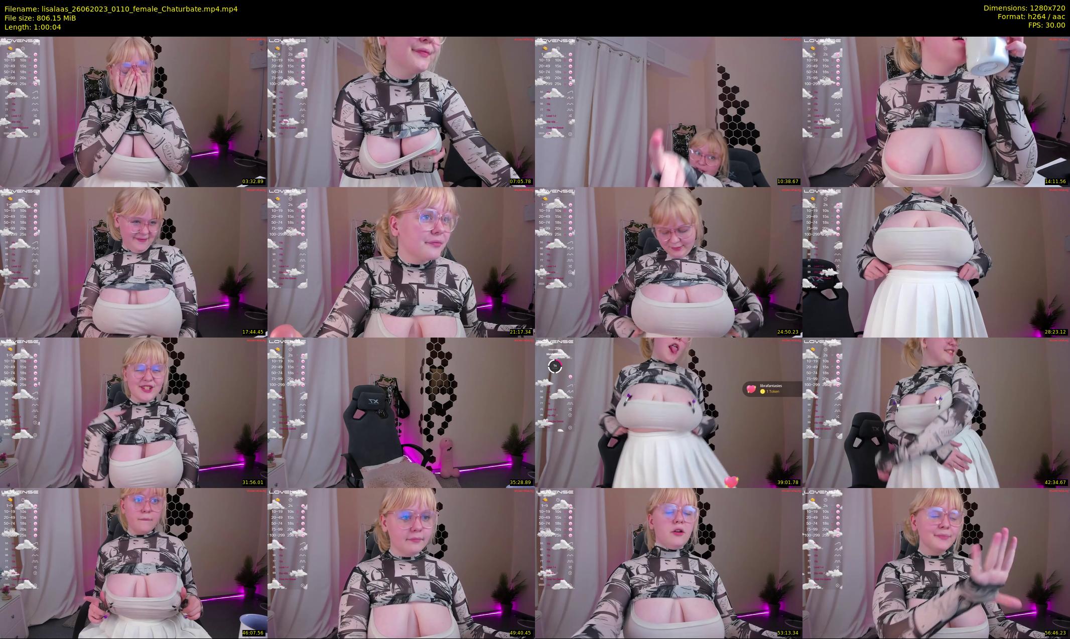 lisalaas — 61 minute Chaturbate female cam show recording, 720p, Jun 26, 2023