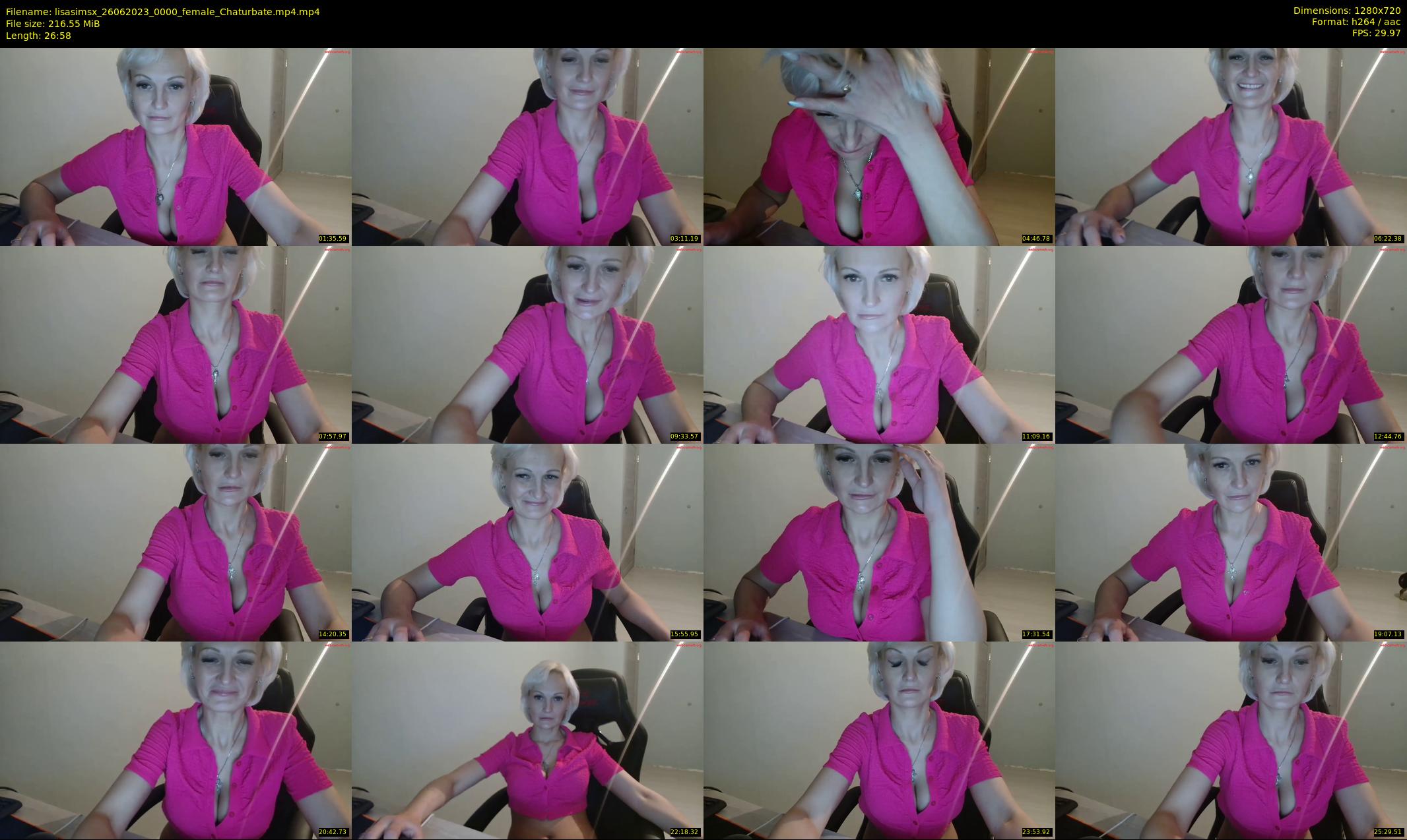 lisasimsx — 27 minute Chaturbate female cam show recording, 720p, Jun 26, 2023