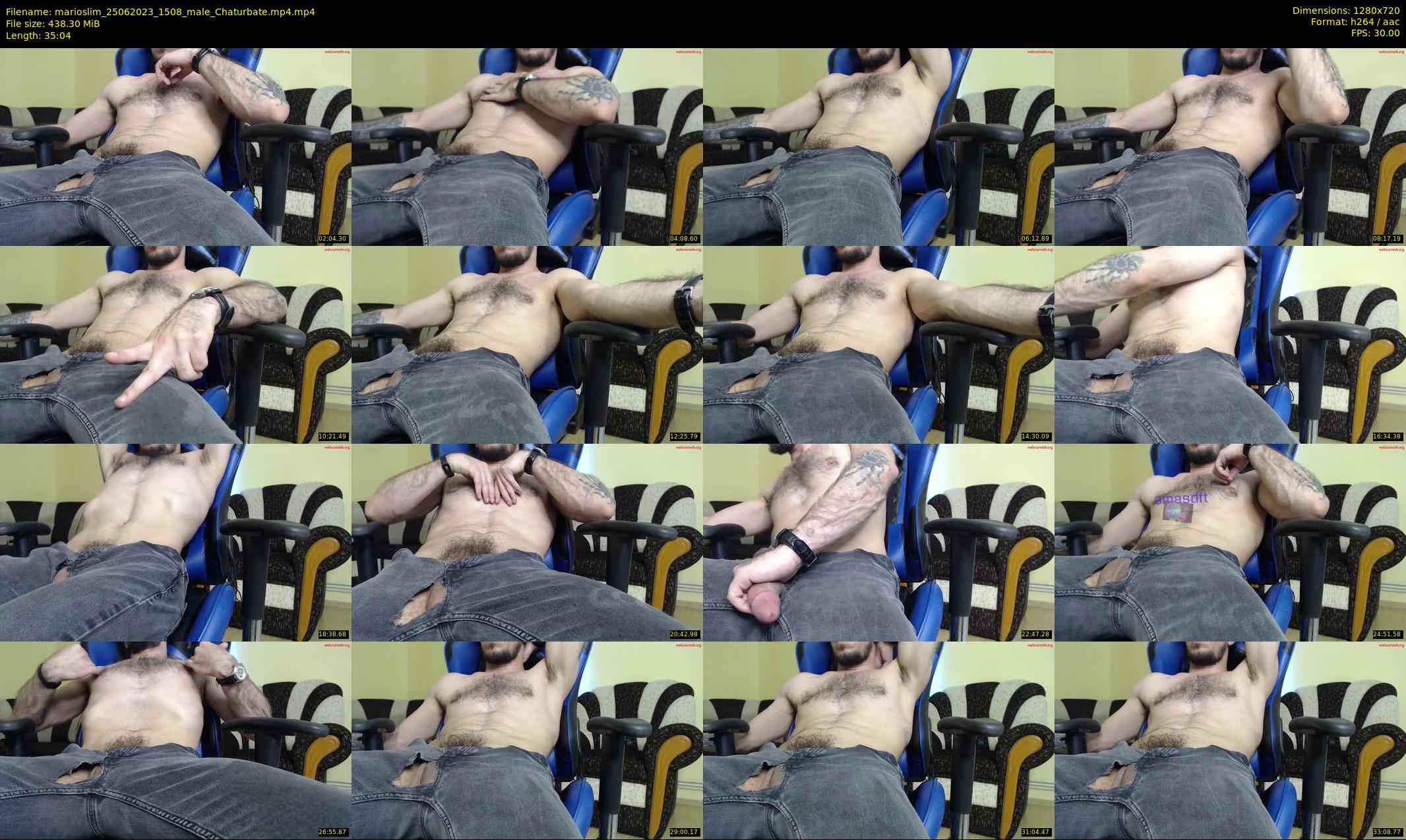 marioslim — 36 minute Chaturbate male cam show recording, 720p, Jun 25, 2023