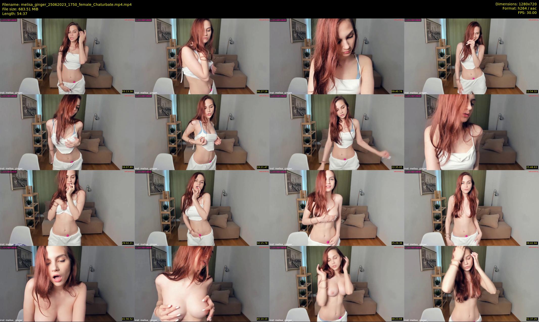 melisa_ginger — 55 minute Chaturbate female cam show recording, 720p, Jun 25, 2023