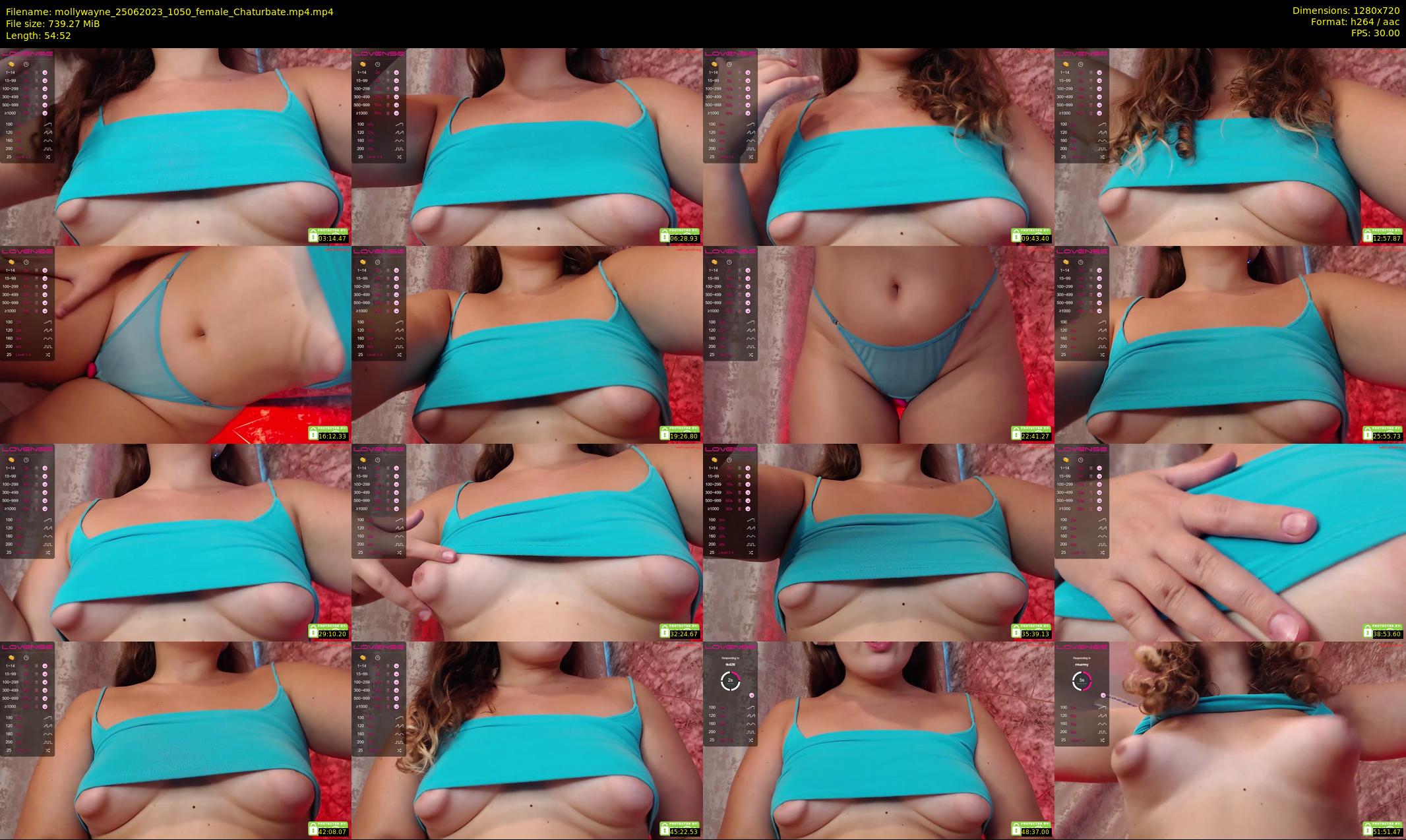 mollywayne — 55 minute Chaturbate female cam show recording, 720p, Jun 25, 2023