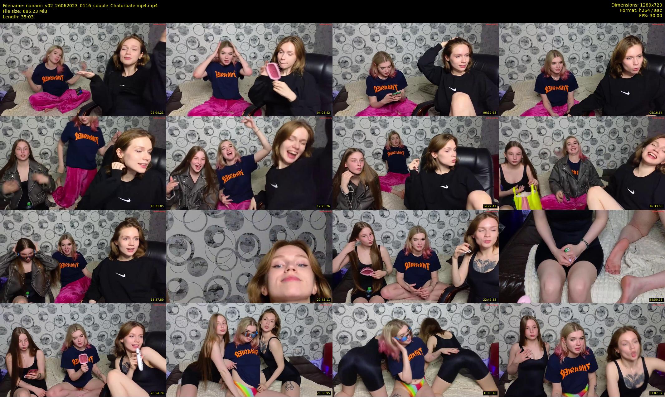 nanami_v02 — 36 minute Chaturbate couple cam show recording, 720p, Jun 26, 2023