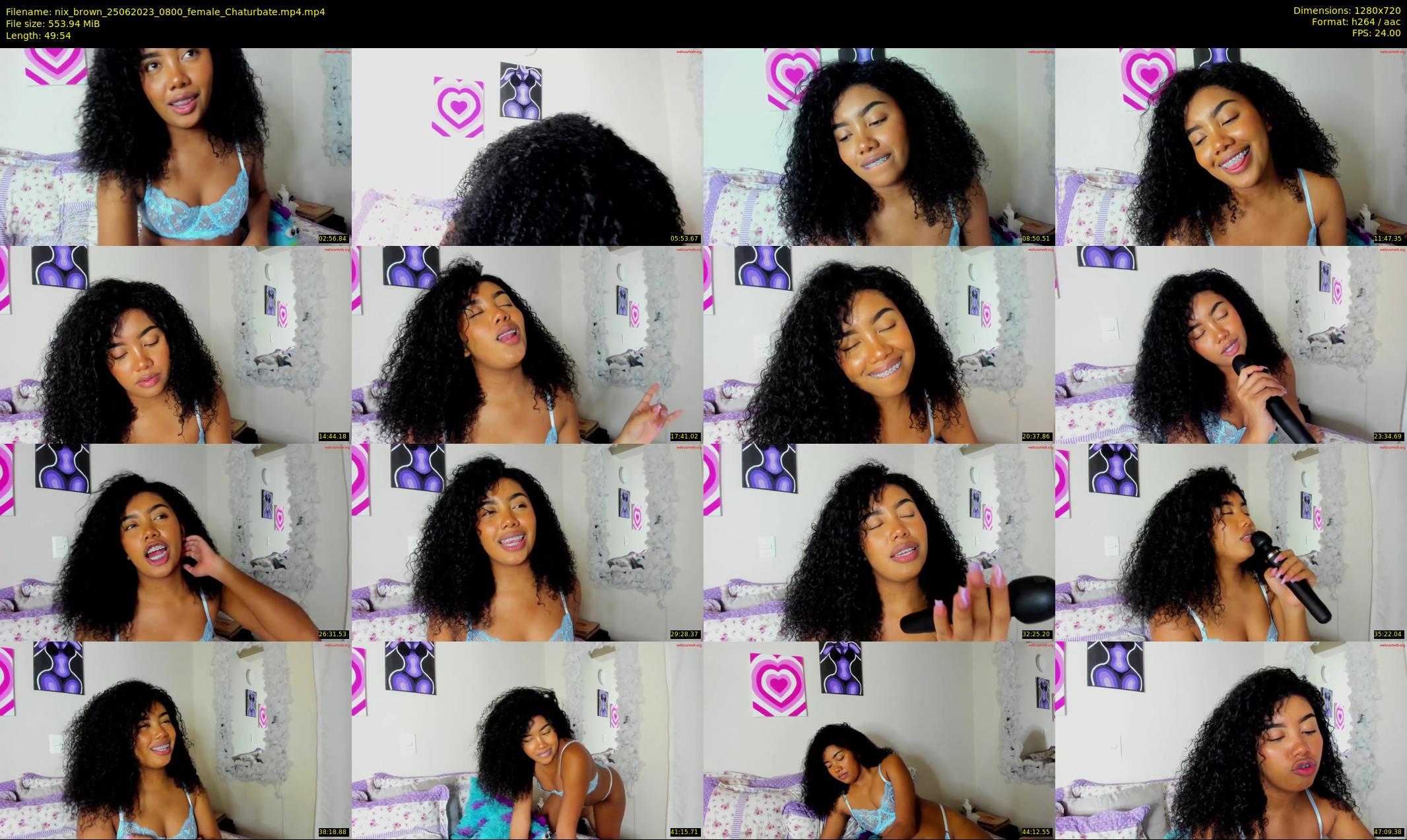 nix_brown — 50 minute Chaturbate female cam show recording, 720p, Jun 25, 2023