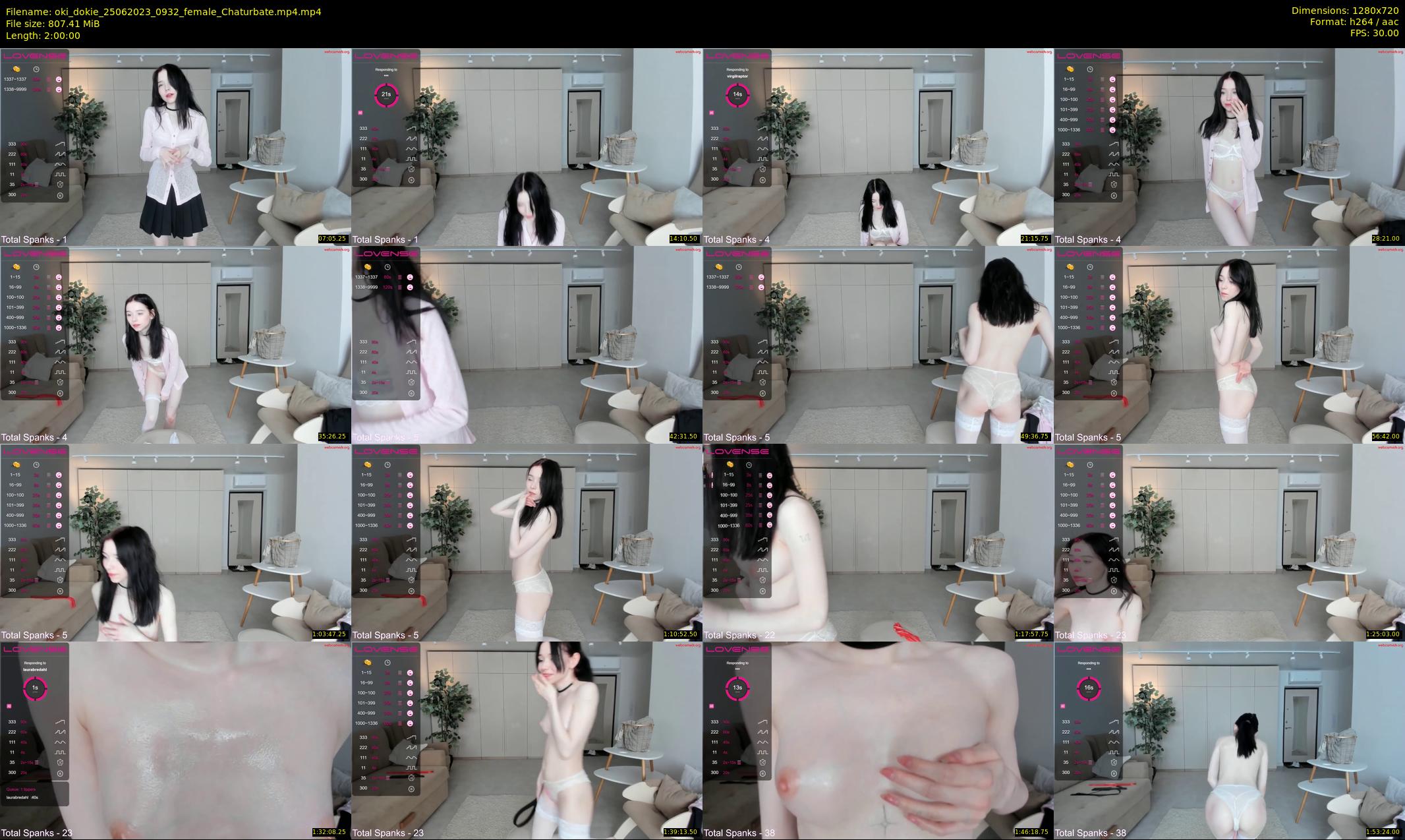 oki_dokie — 120 minute Chaturbate female cam show recording, 720p, Jun 25, 2023