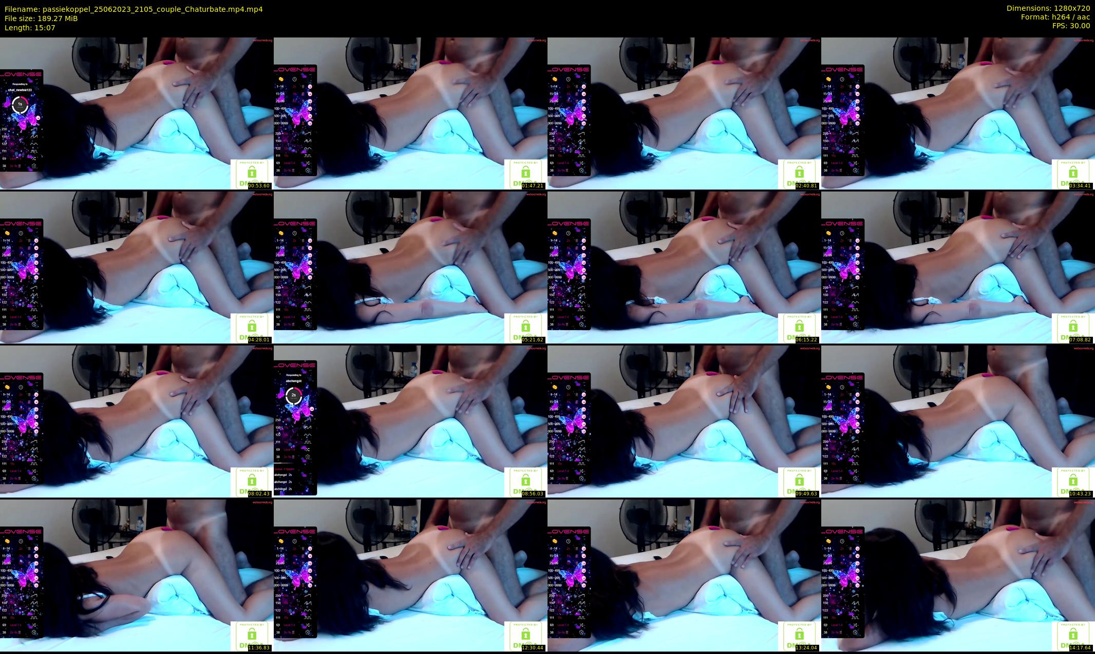 passiekoppel — 16 minute Chaturbate couple cam show recording, 720p, Jun 25, 2023