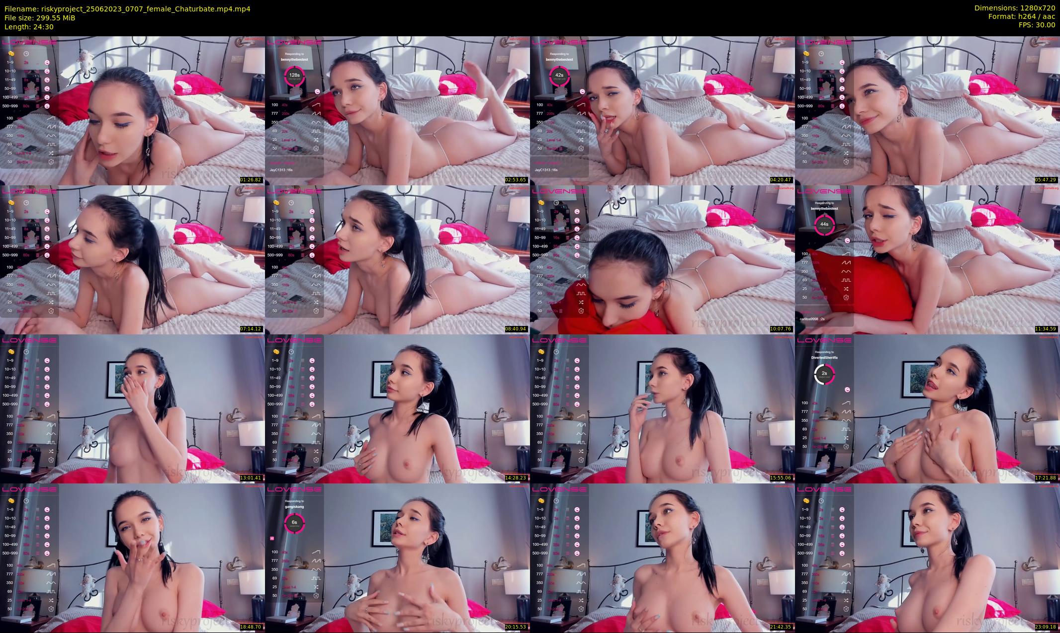 riskyproject — 25 minute Chaturbate couple cam show recording, 720p, Jun 25, 2023