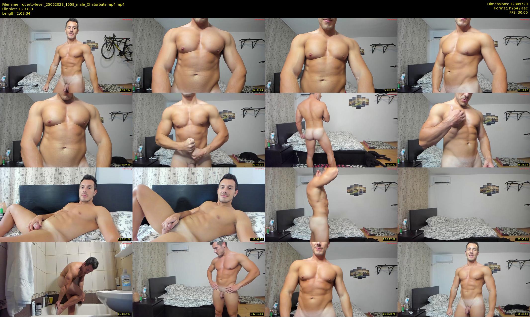 roberto4ever — 124 minute Chaturbate male cam show recording, 720p, Jun 25, 2023