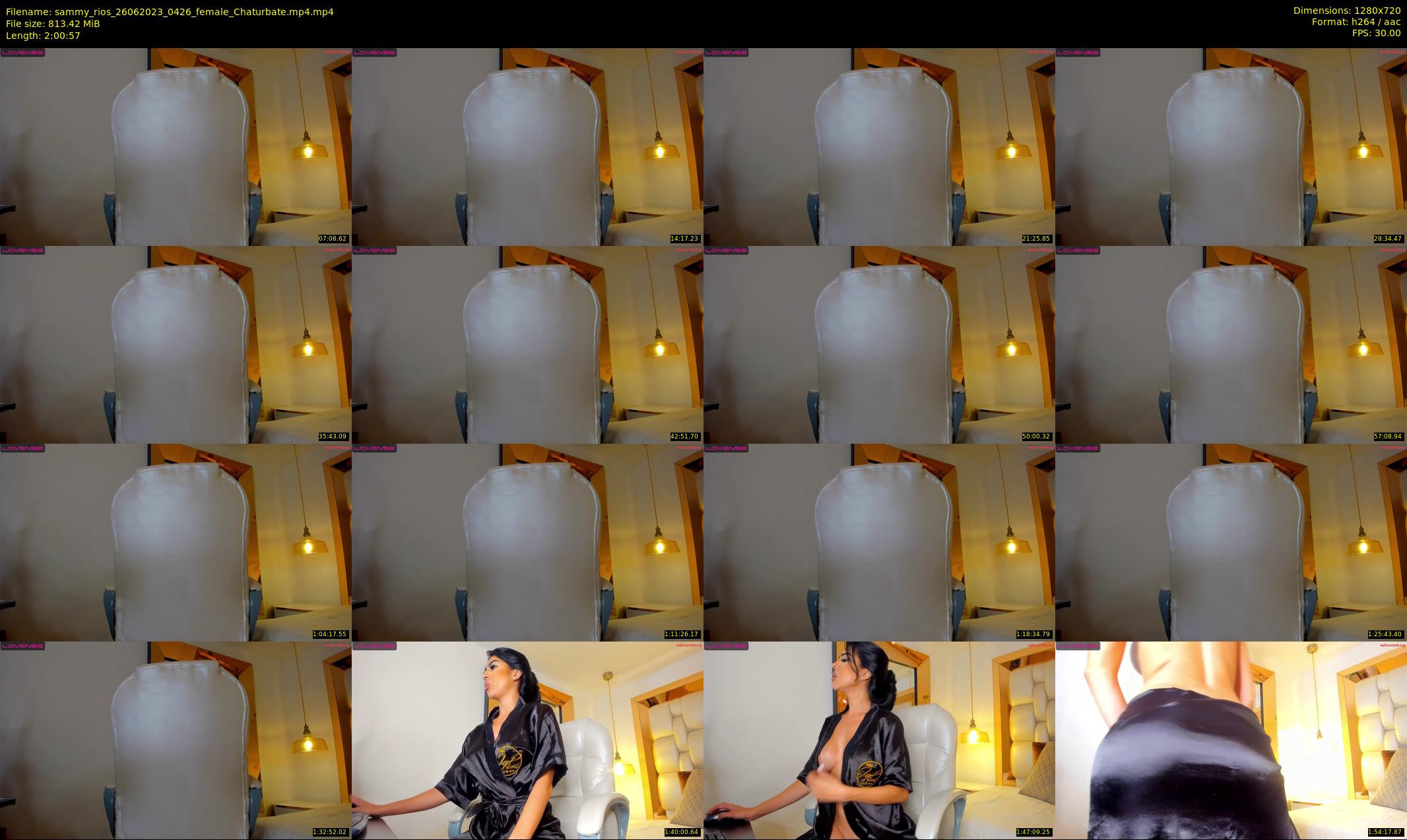 sammy_rios — 121 minute Chaturbate female cam show recording, 720p, Jun 26, 2023