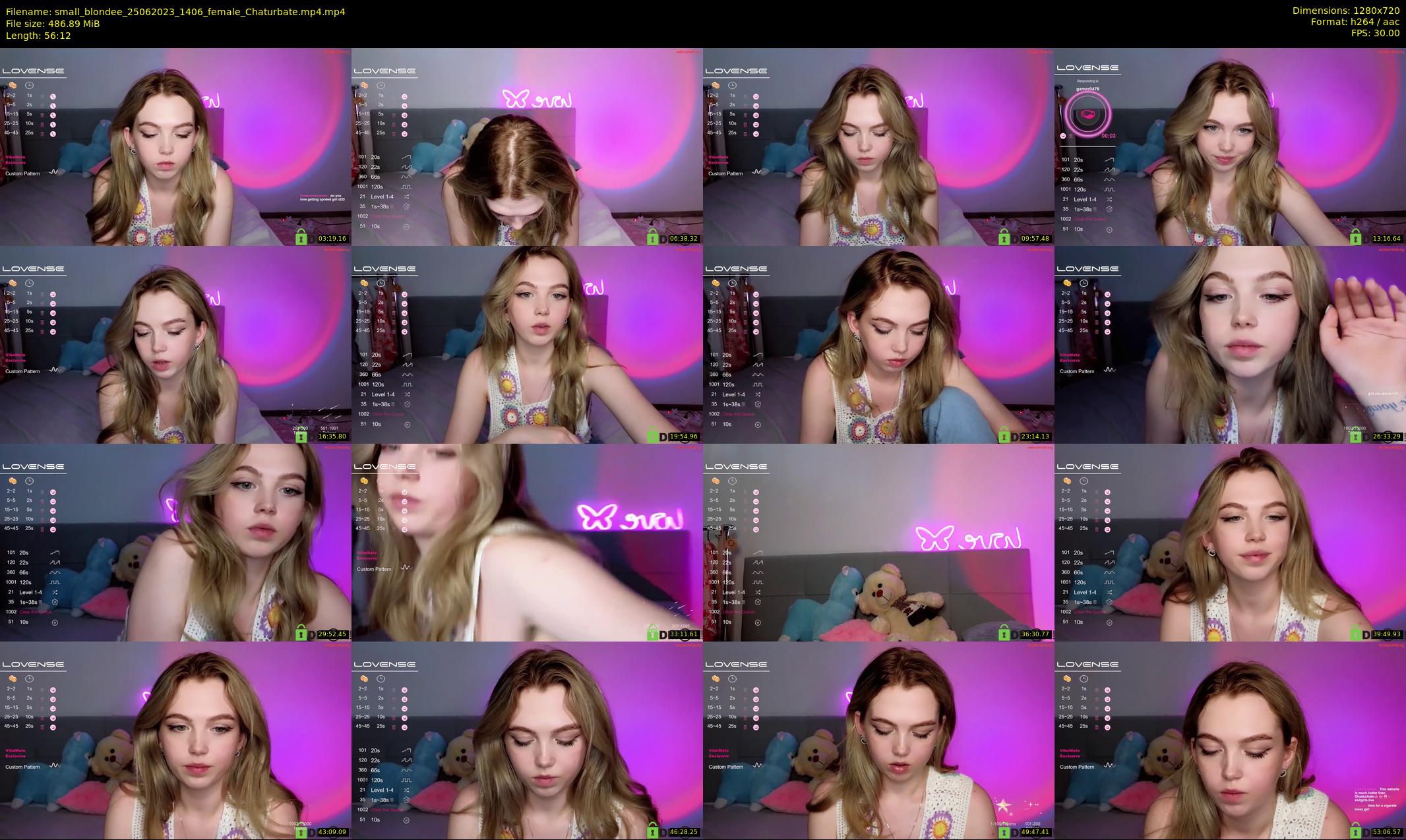 small_blondee — 57 minute Chaturbate female cam show recording, 720p, Jun 25, 2023