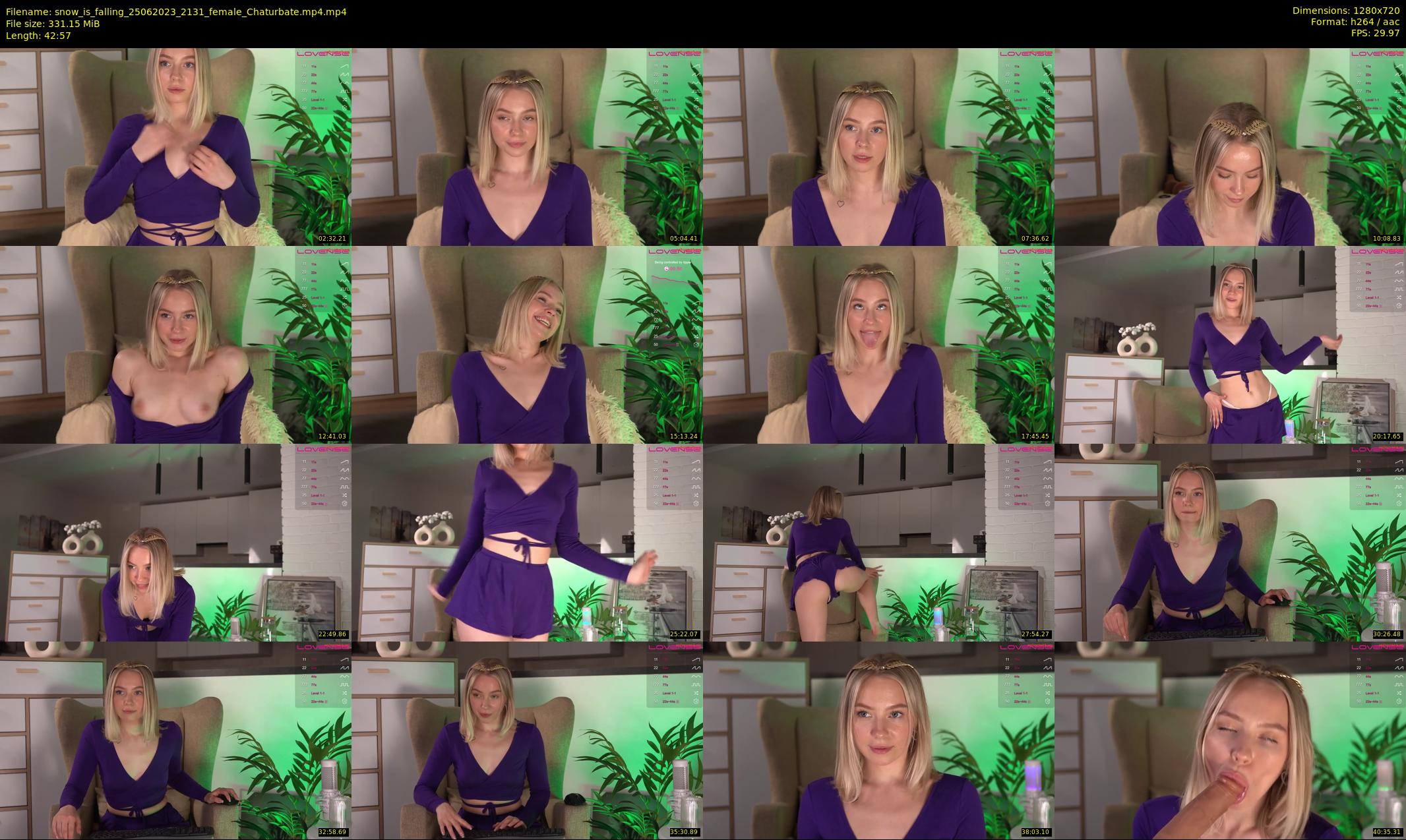 snow_is_falling — 43 minute Chaturbate female cam show recording, 720p, Jun 25, 2023