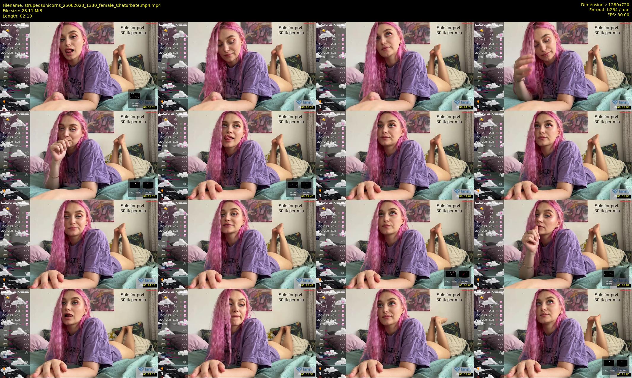 strupedsunicorns — 3 minute Chaturbate couple cam show recording, 720p, Jun 25, 2023