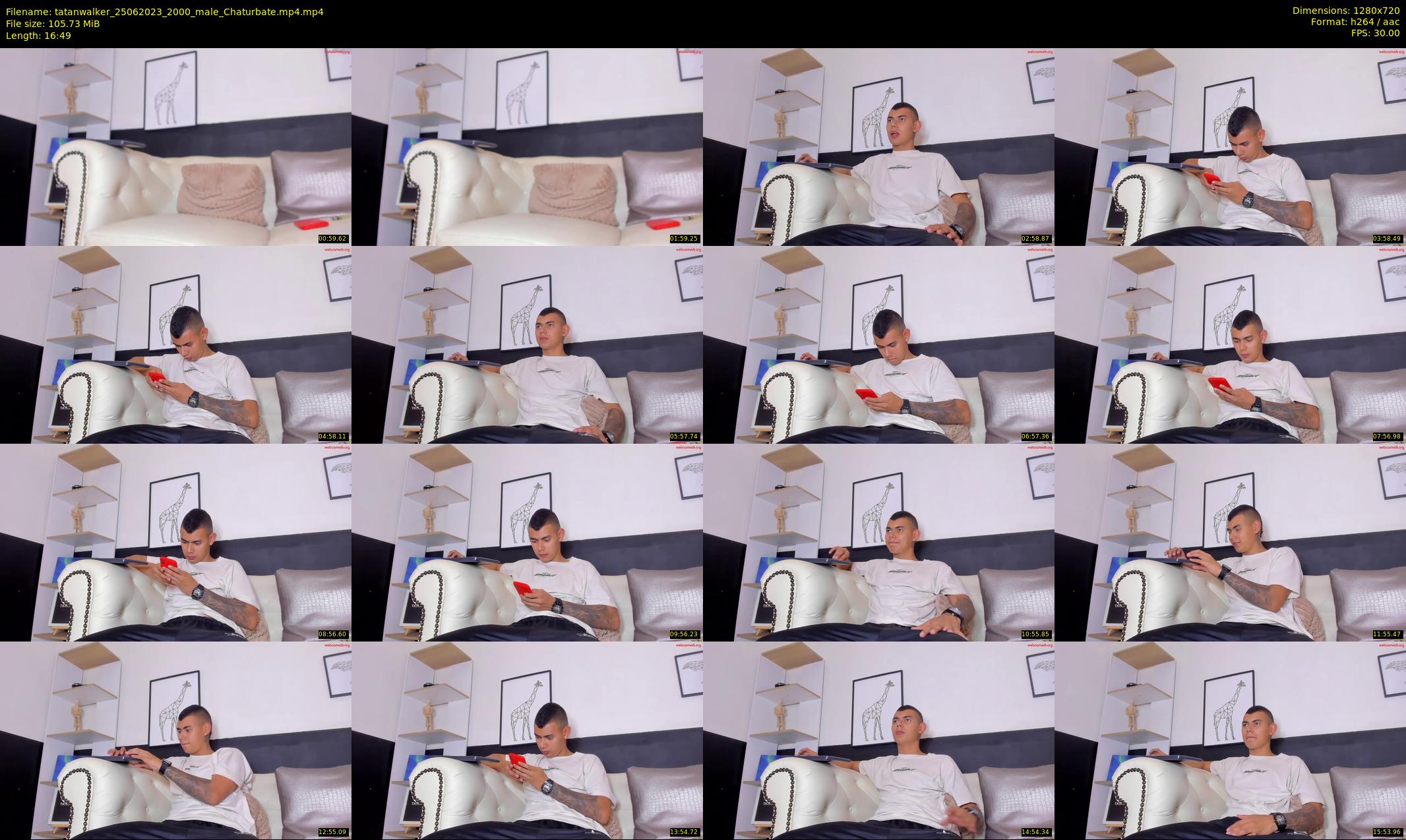 tatanwalker — 17 minute Chaturbate male cam show recording, 720p, Jun 25, 2023