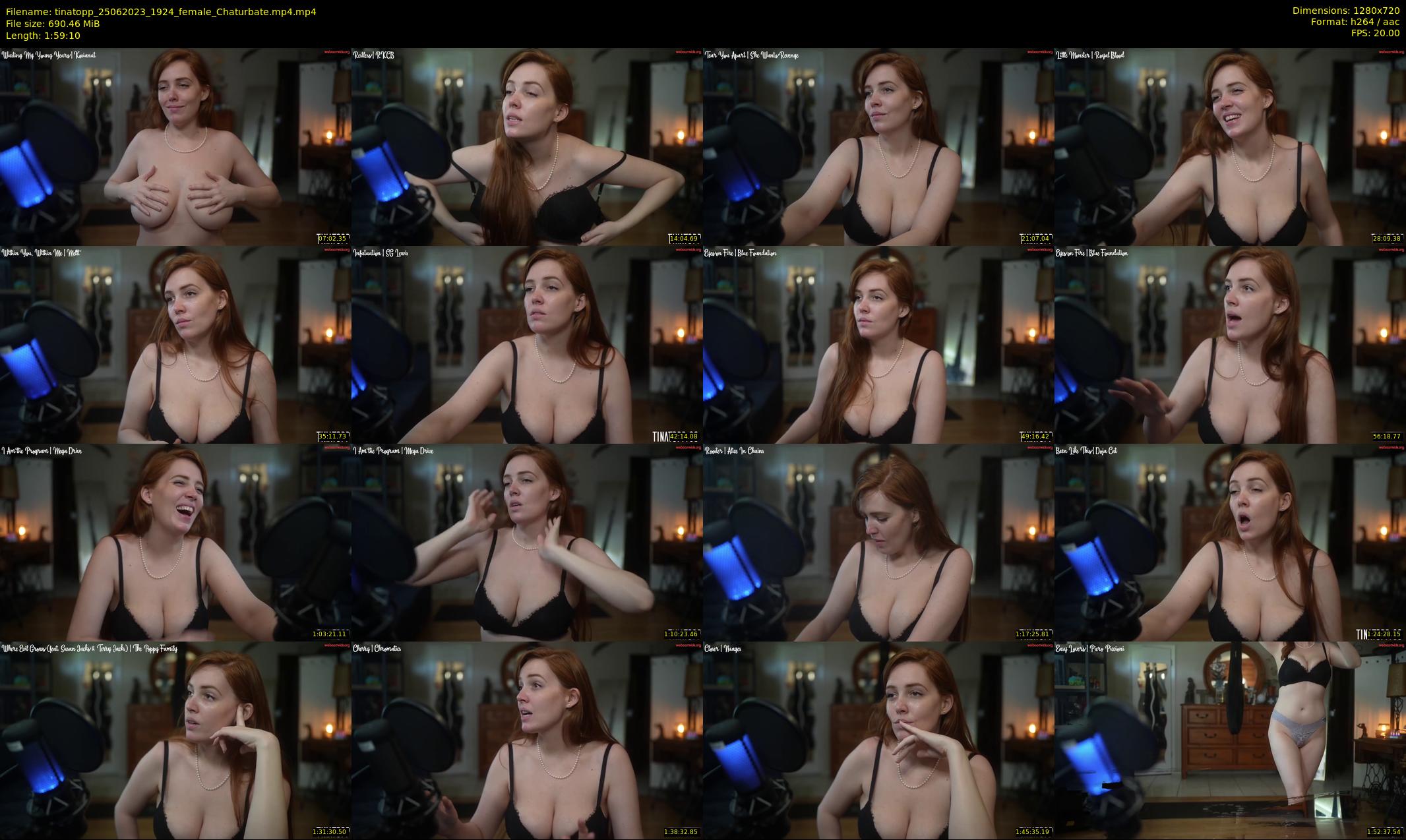 tinatopp — 120 minute Chaturbate female cam show recording, 720p, Jun 25, 2023