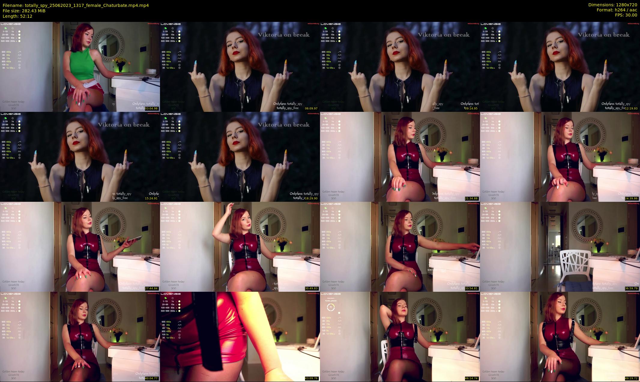 totally_spy — 53 minute Chaturbate female cam show recording, 720p, Jun 25, 2023