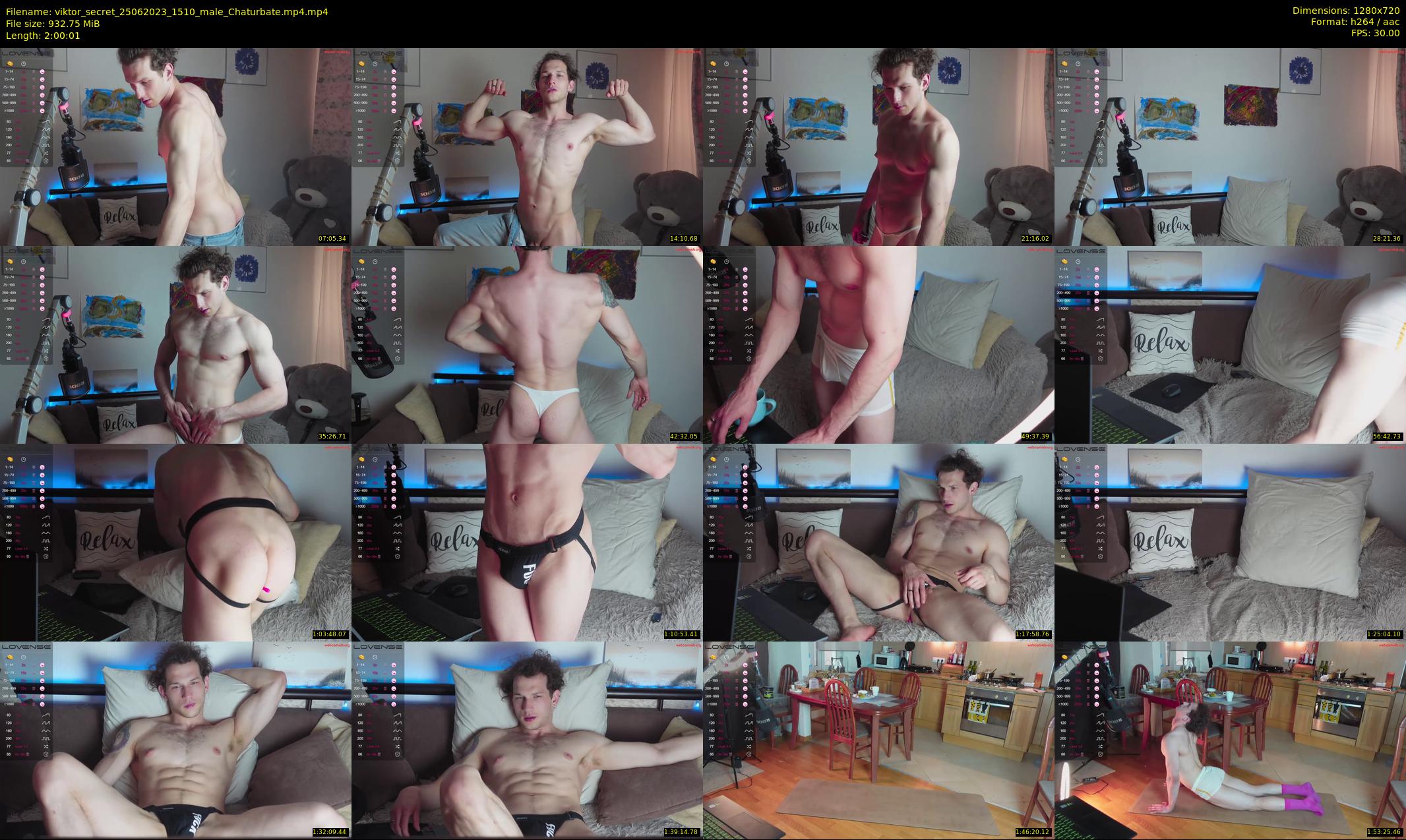 viktor_secret — 121 minute Chaturbate male cam show recording, 720p, Jun 25, 2023