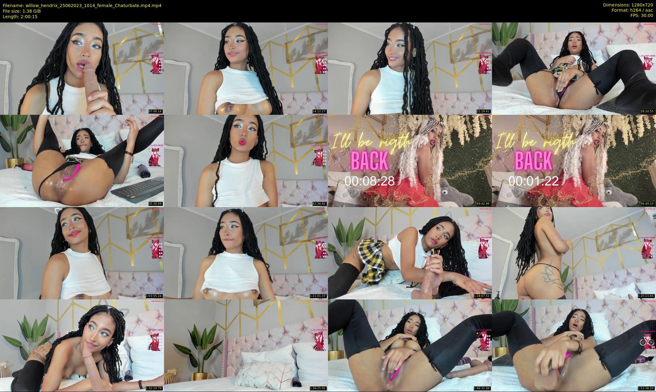 willow_hendrix — 121 minute Chaturbate female cam show recording, 720p, Jun 25, 2023