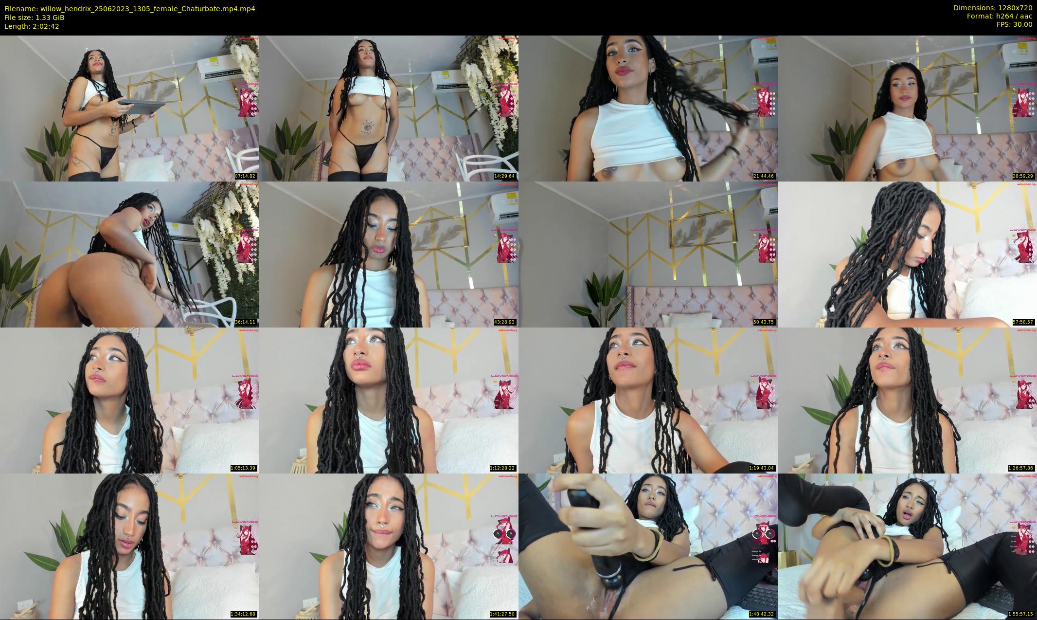 willow_hendrix — 123 minute Chaturbate female cam show recording, 720p, Jun 25, 2023