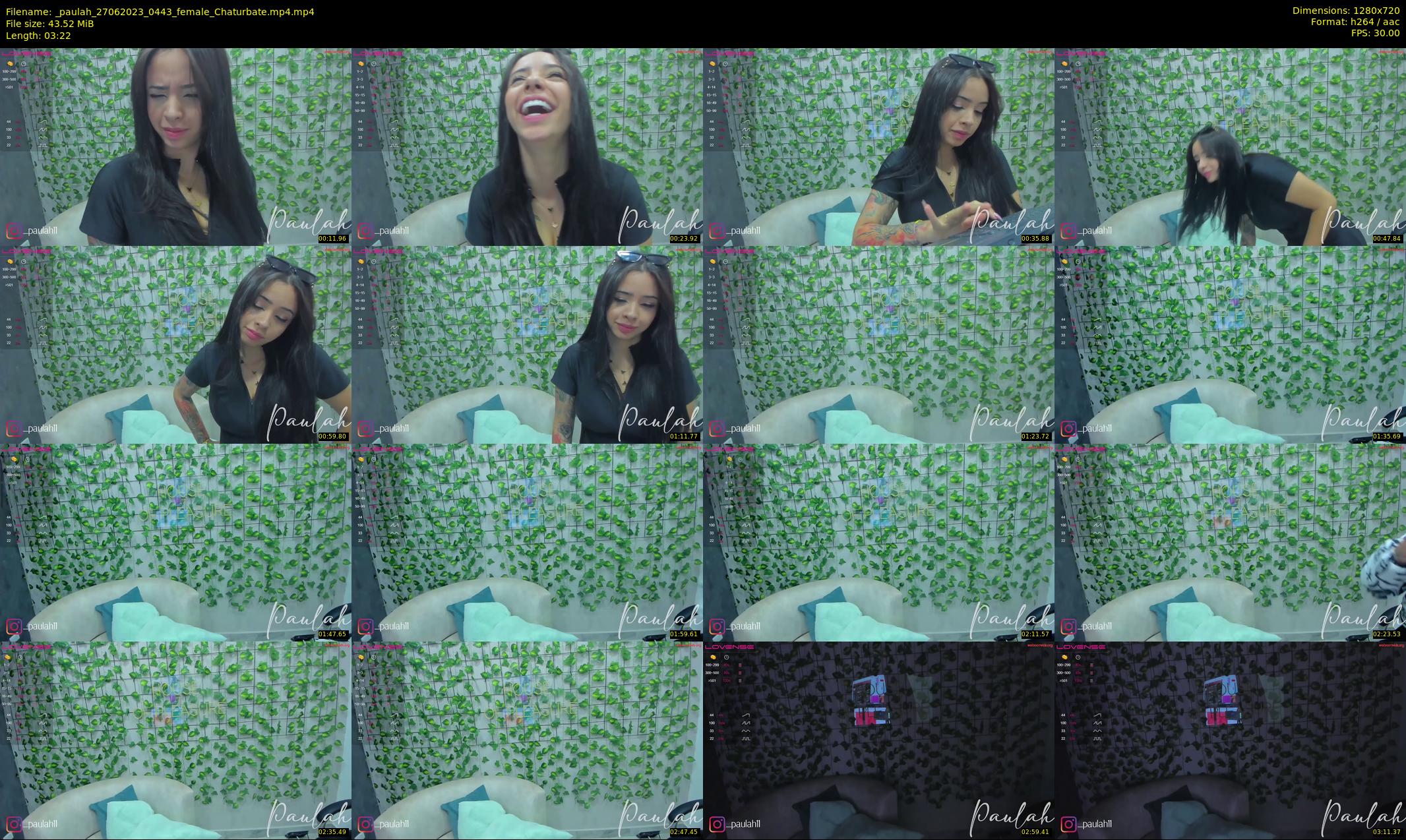 _paulah — 4 minute Chaturbate female cam show recording, 720p, Jun 27, 2023