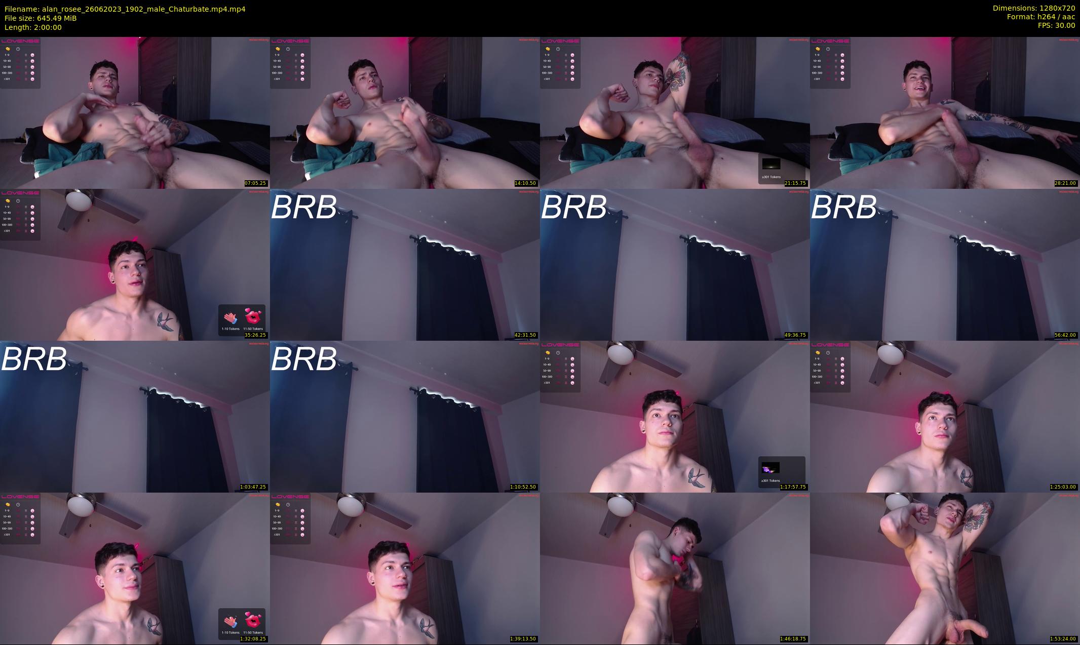 alan_rosee — 120 minute Chaturbate male cam show recording, 720p, Jun 26, 2023
