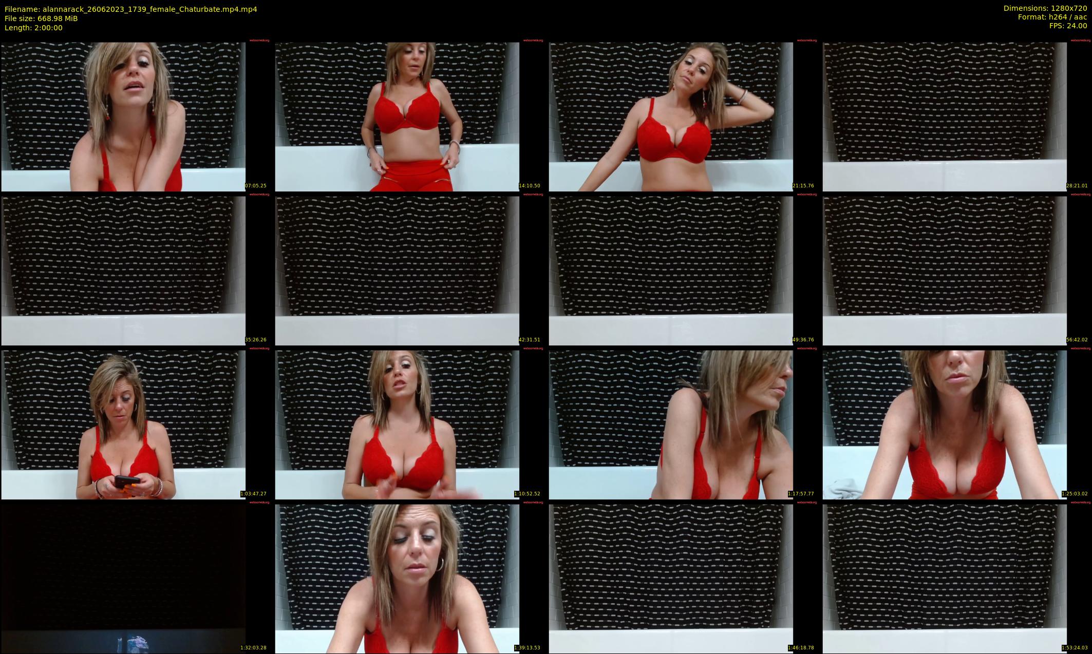 alannarack — 120 minute Chaturbate female cam show recording, 720p, Jun 26, 2023