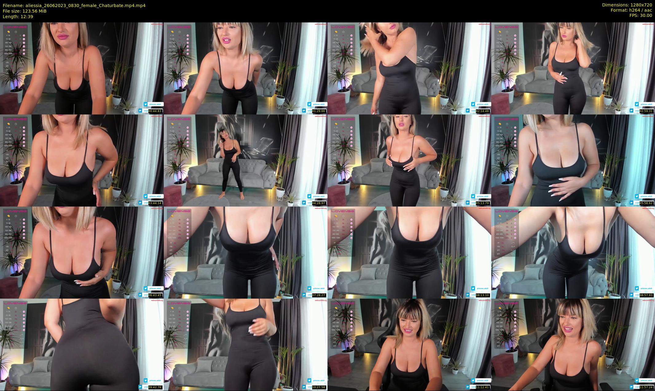 aliessia — 13 minute Chaturbate female cam show recording, 720p, Jun 26, 2023