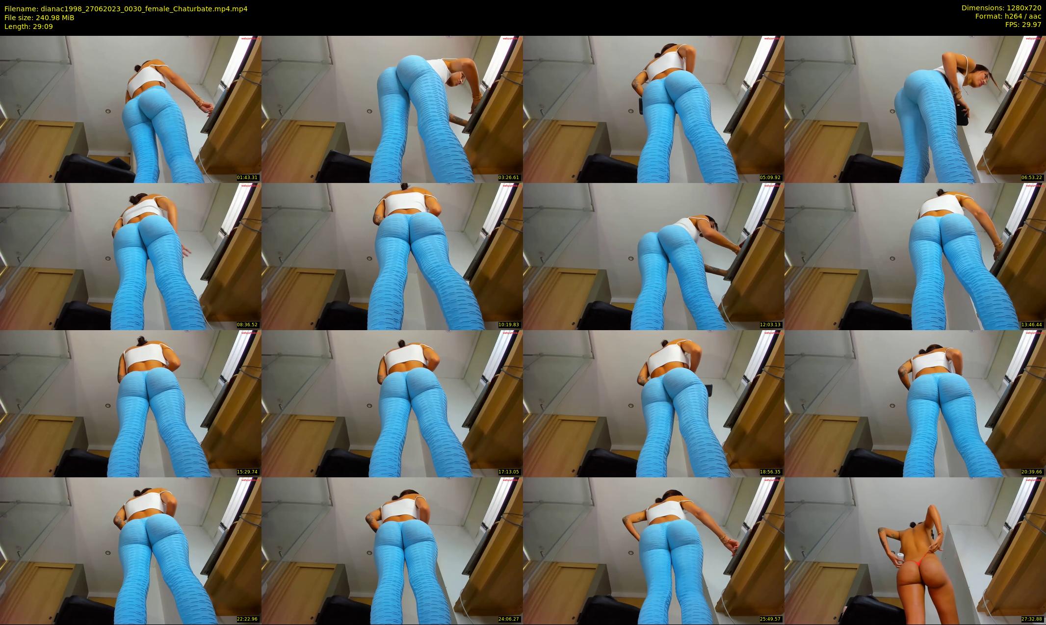 dianac1998 — 30 minute Chaturbate female cam show recording, 720p, Jun 27, 2023