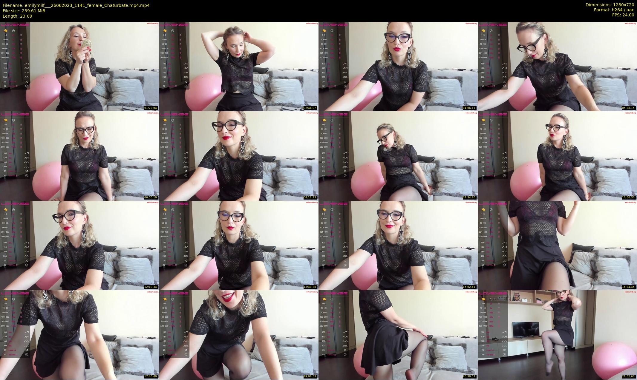 emilymilf__ — 24 minute Chaturbate female cam show recording, 720p, Jun 26, 2023