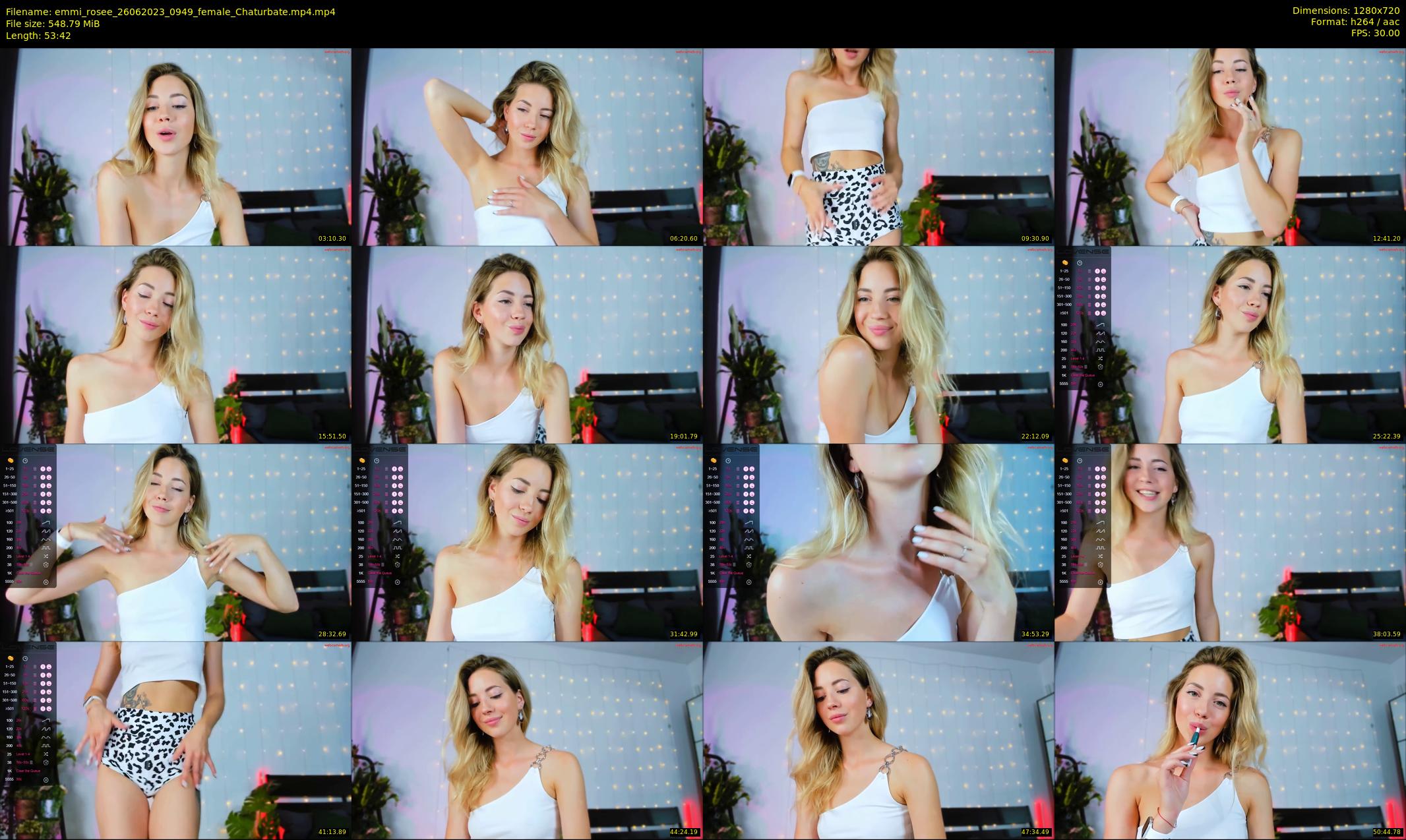 emmi_rosee — 54 minute Chaturbate female cam show recording, 720p, Jun 26, 2023