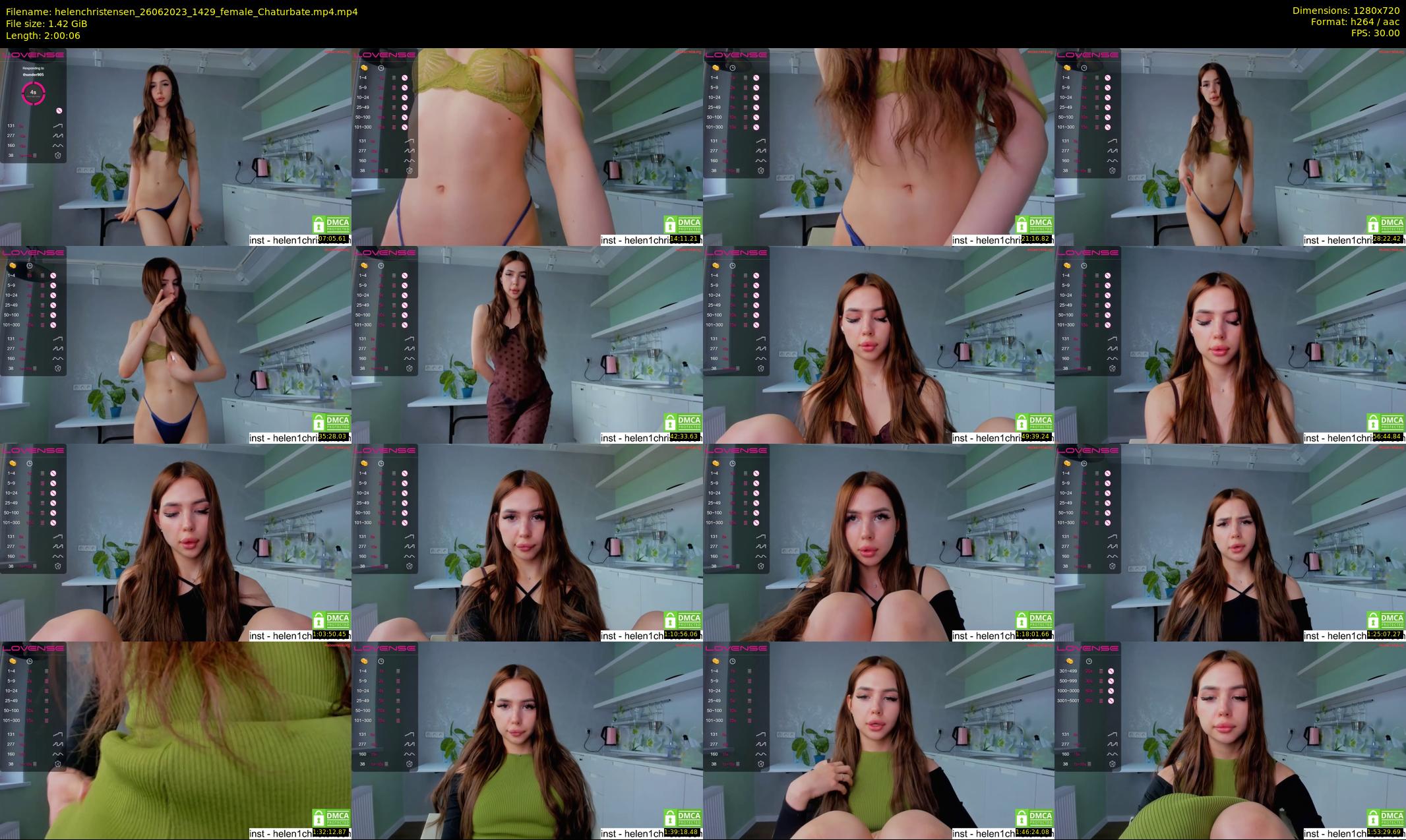 helenchristensen — 121 minute Chaturbate female cam show recording, 720p, Jun 26, 2023