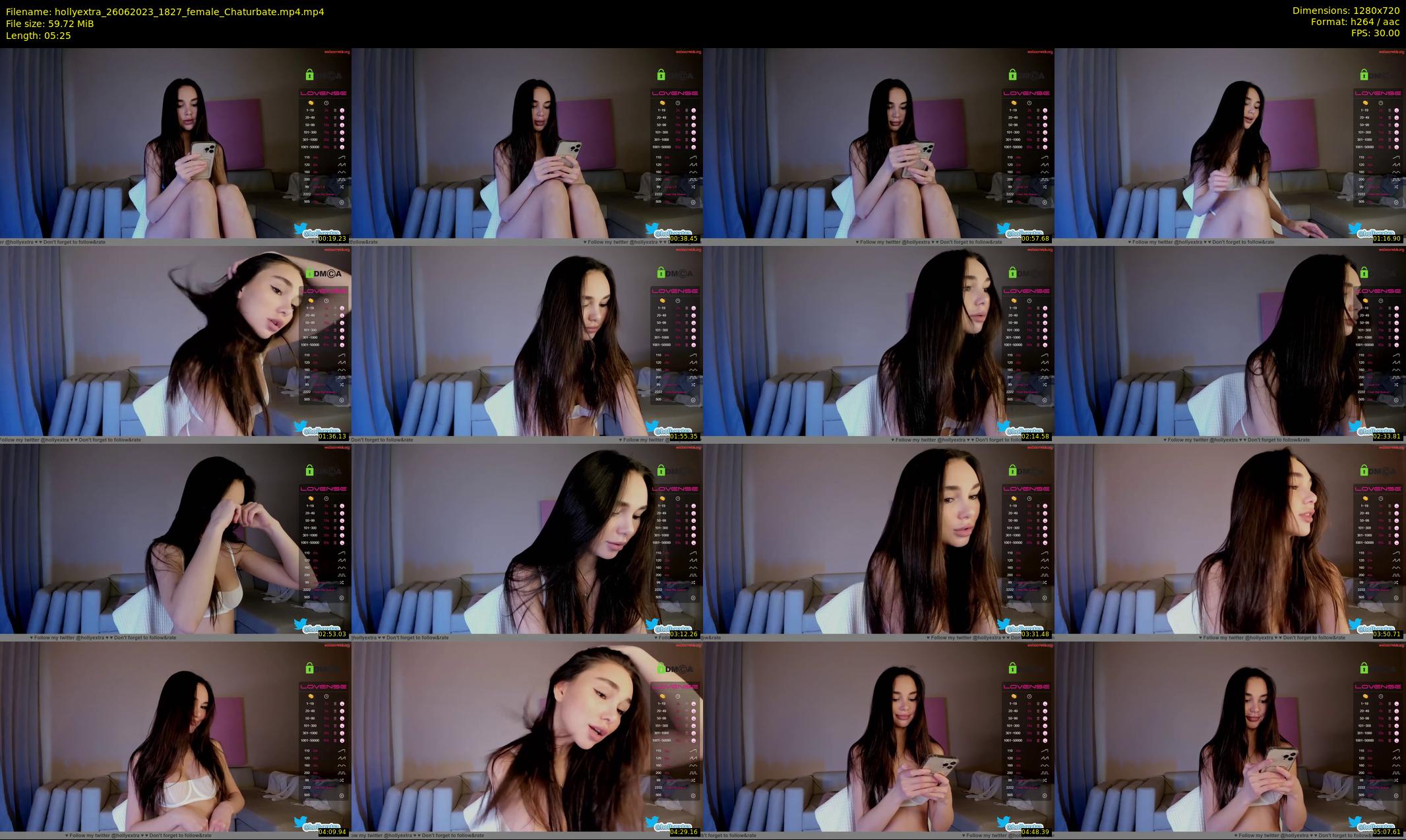 hollyextra — 6 minute Chaturbate female cam show recording, 720p, Jun 26, 2023