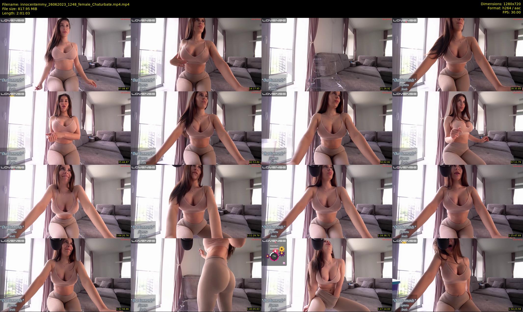 innocentemmy — 122 minute Chaturbate female cam show recording, 720p, Jun 26, 2023