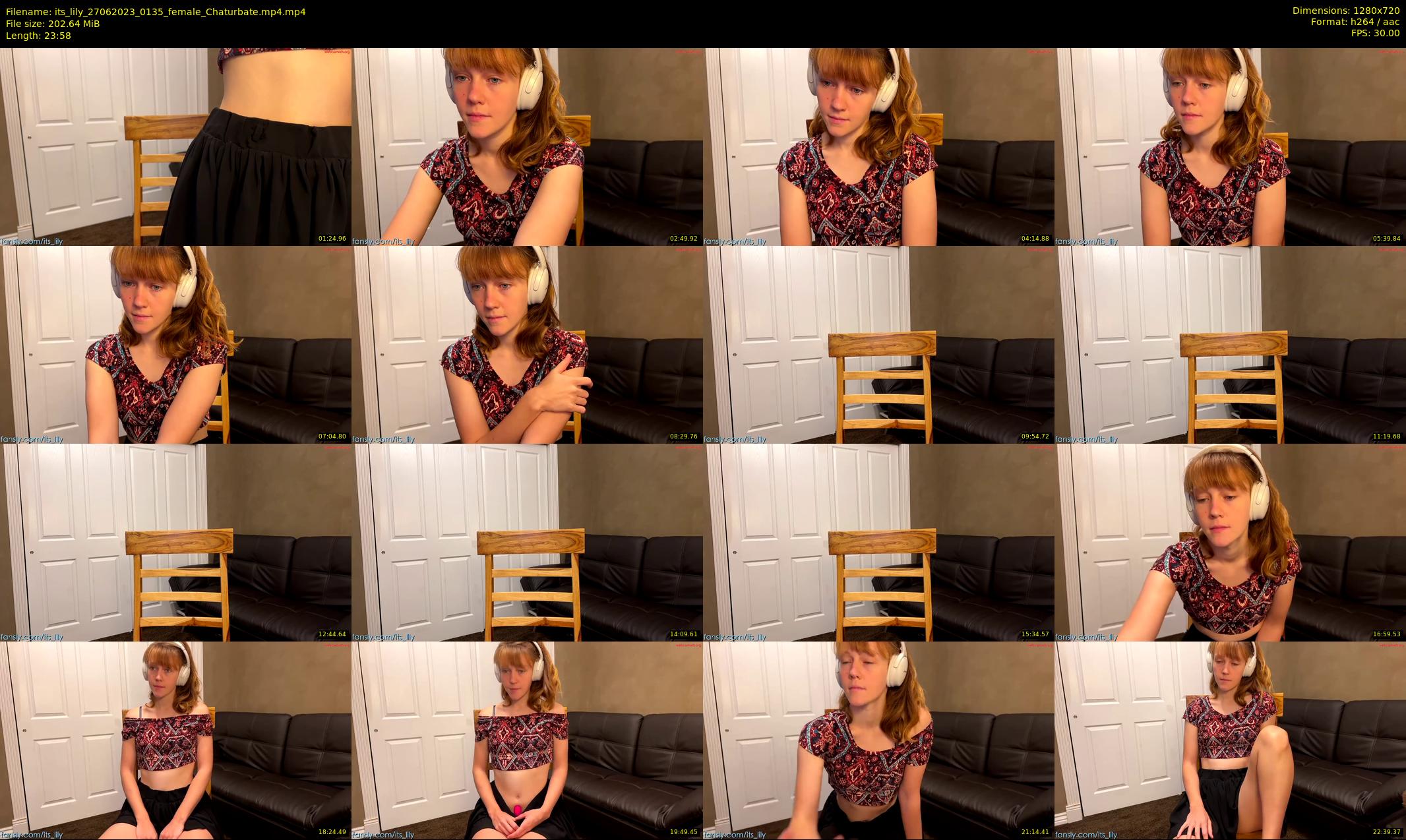 its_lily — 24 minute Chaturbate female cam show recording, 720p, Jun 27, 2023