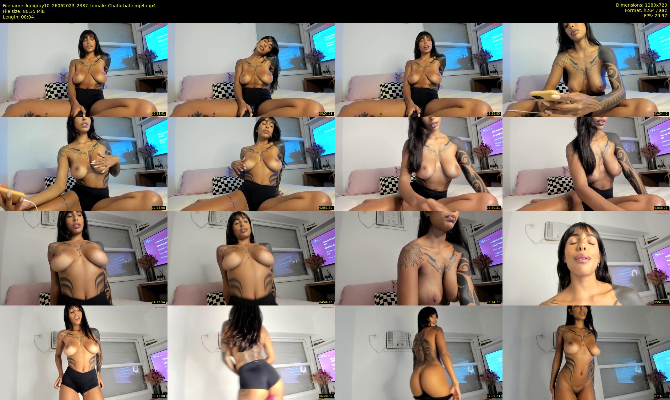 kaligray10 — 9 minute Chaturbate female cam show recording, 720p, Jun 26, 2023