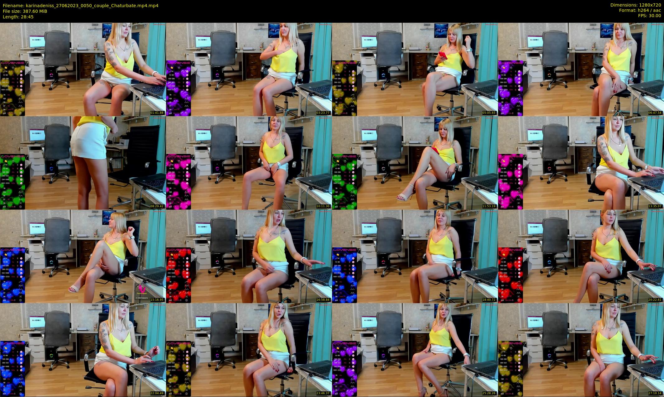 karinadeniss — 29 minute Chaturbate couple cam show recording, 720p, Jun 27, 2023