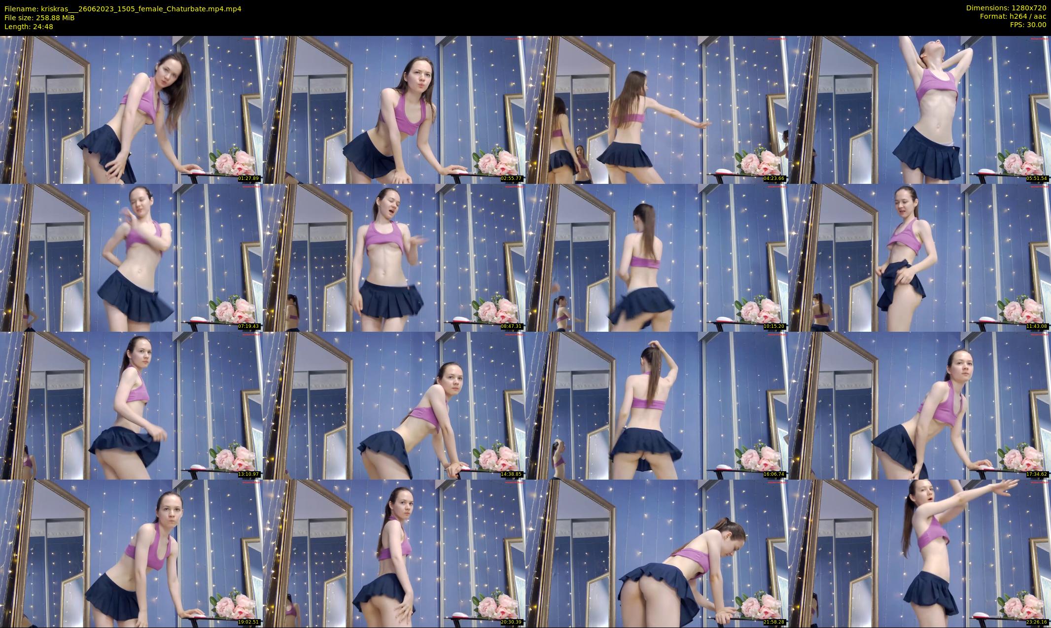 kriskras__ — 25 minute Chaturbate female cam show recording, 720p, Jun 26, 2023