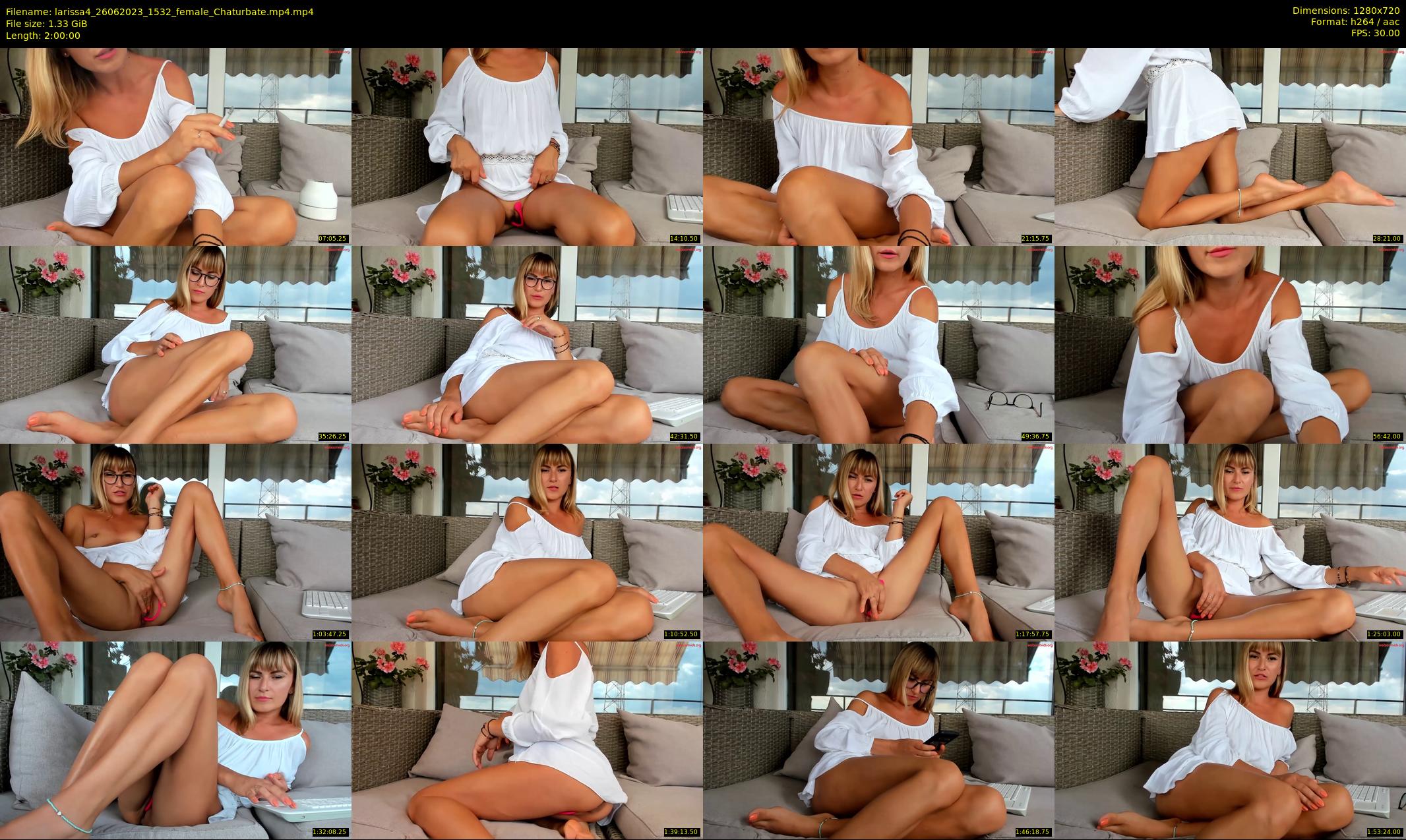 larissa4 — 120 minute Chaturbate female cam show recording, 720p, Jun 26, 2023