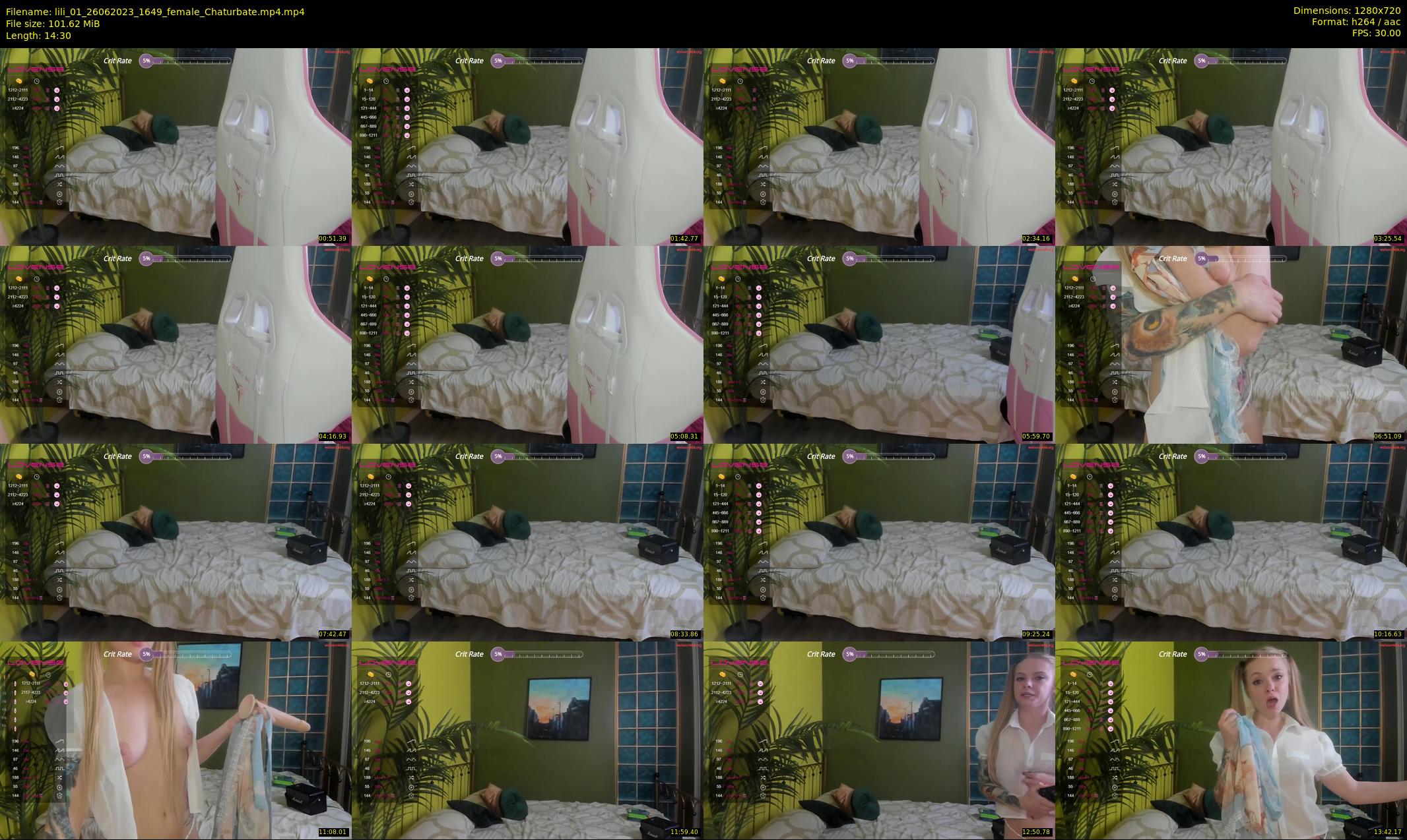lili_01 — 15 minute Chaturbate female cam show recording, 720p, Jun 26, 2023