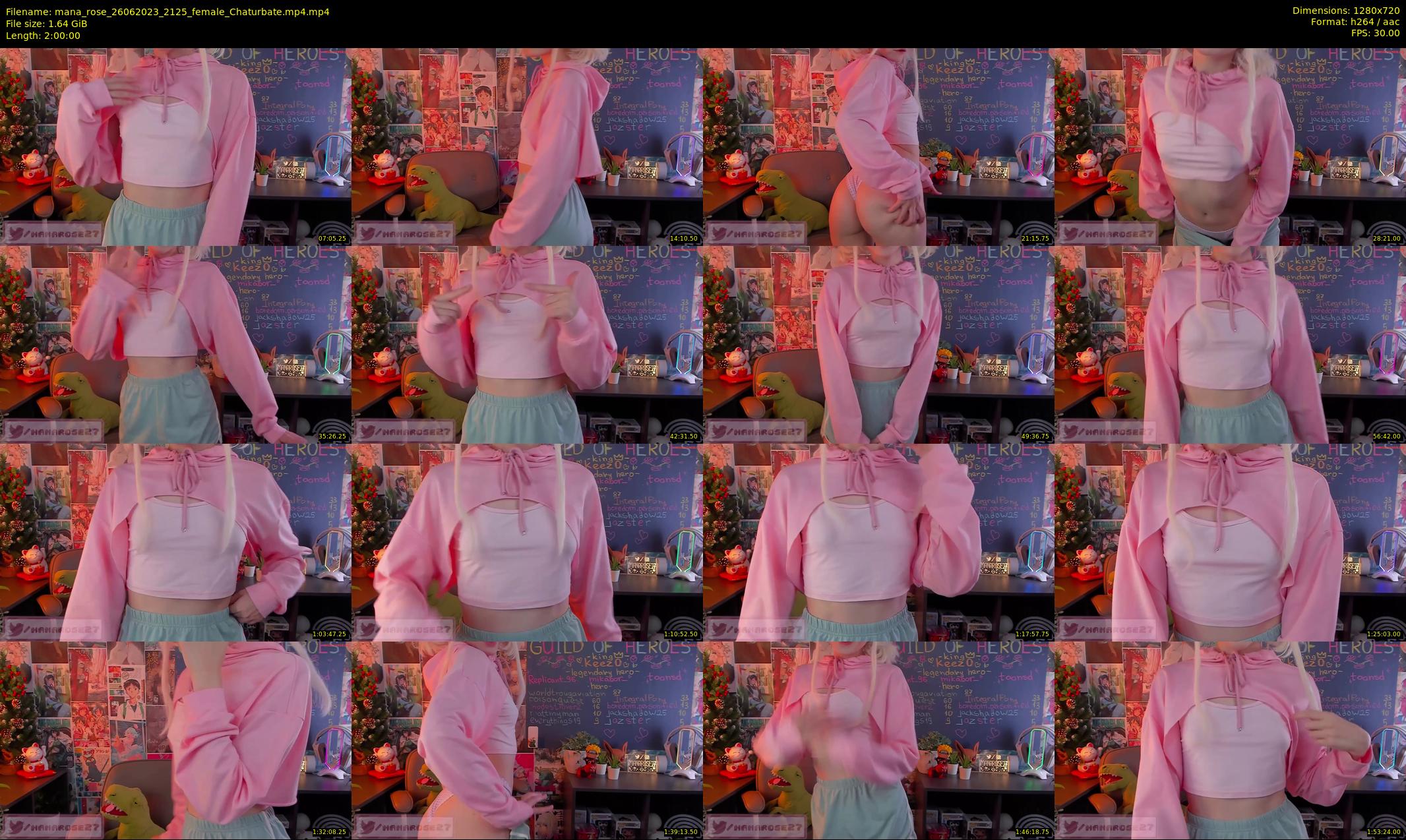 mana_rose — 120 minute Chaturbate female cam show recording, 720p, Jun 26, 2023