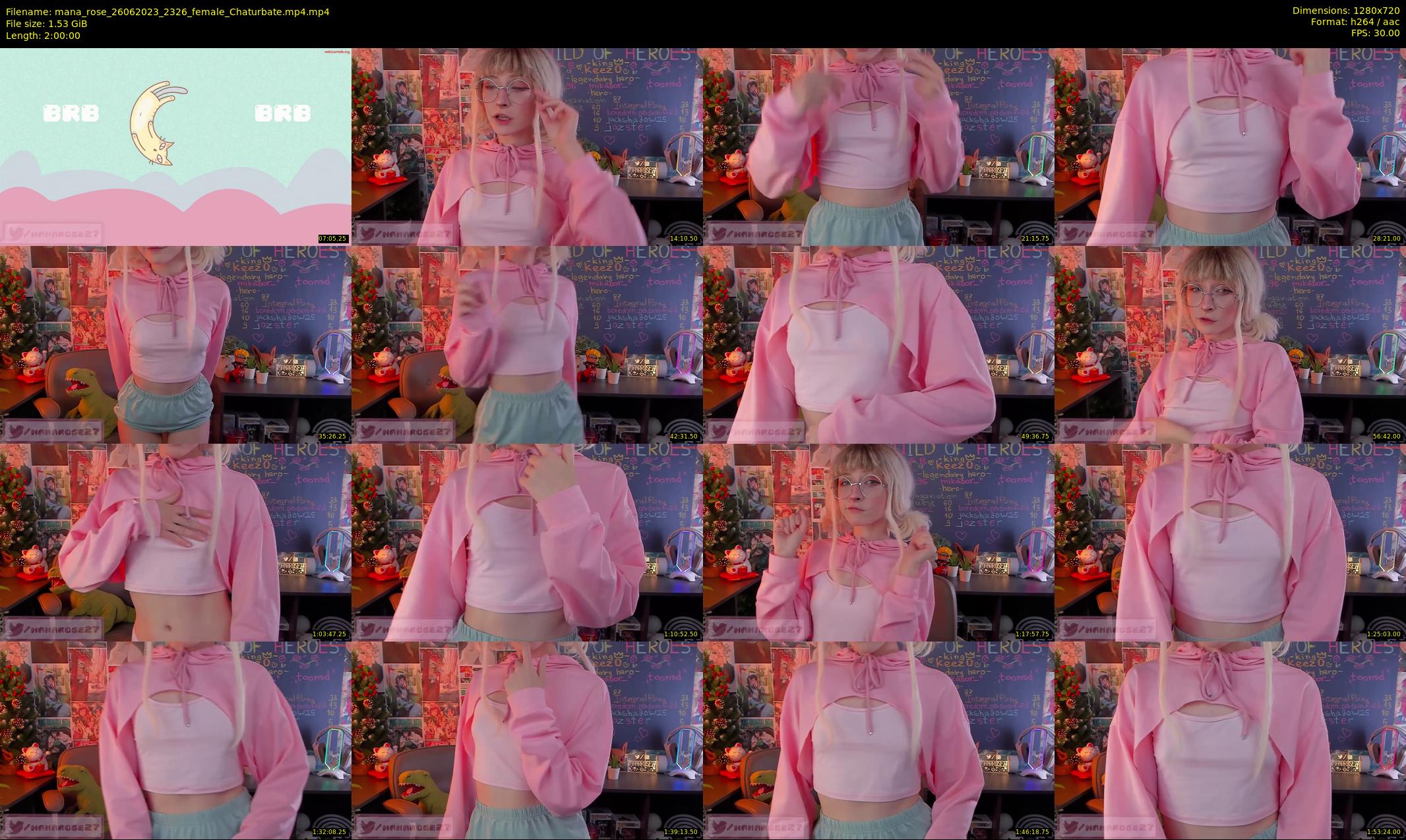mana_rose — 120 minute Chaturbate female cam show recording, 720p, Jun 26, 2023